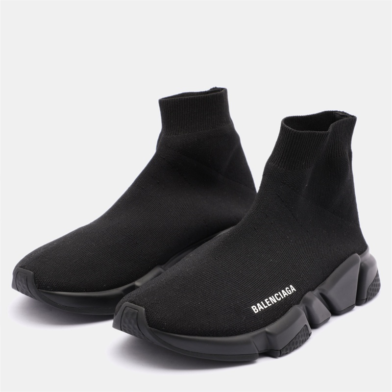 Balenciaga Black Knit Fabric Speed 2.0 Sock Sneakers Size 41