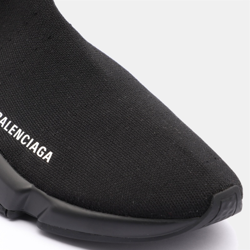 Balenciaga Black Knit Fabric Speed 2.0 Sock Sneakers Size 41