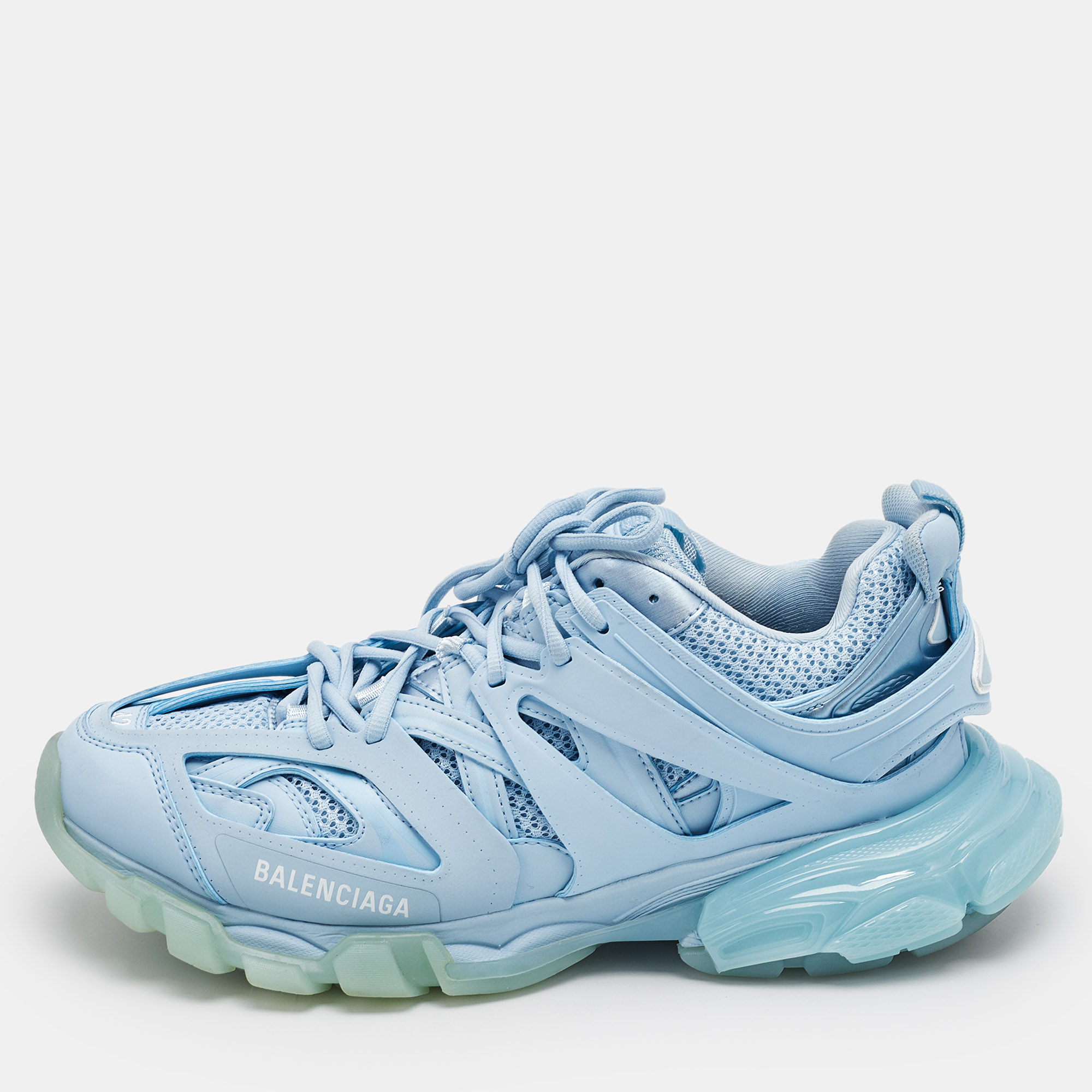 Light Mesh and Faux Leather Track Sneakers Size 42 - Balenciaga - Modalova