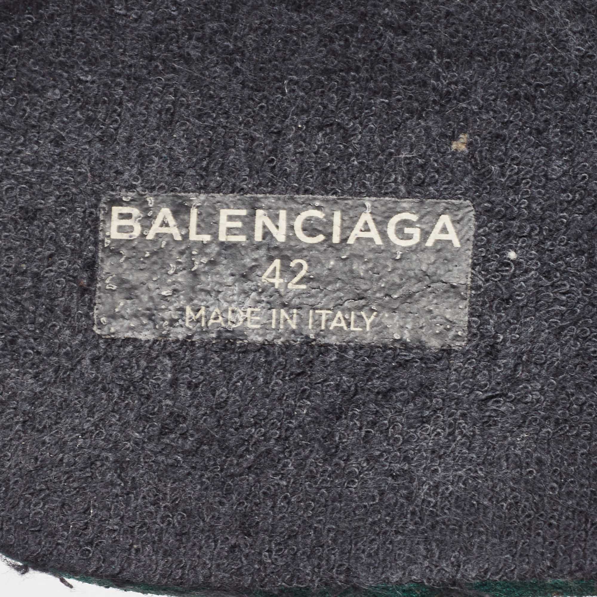 Balenciaga Black Knit Fabric Low Speed Trainers Sneakers Size 42
