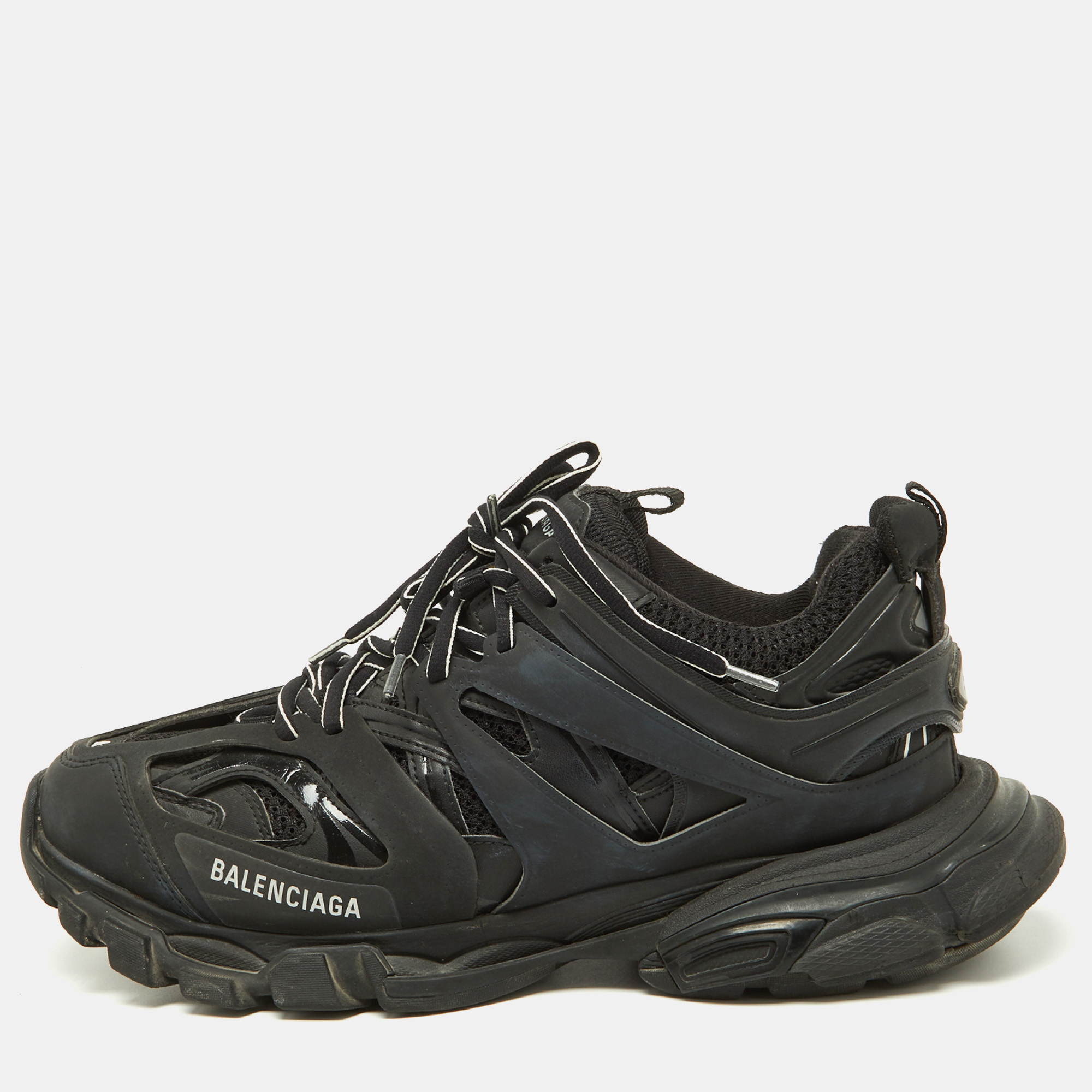 Balenciaga Black Rubber and Mesh Track Sneakers Size 
Balenciaga Black Rubber and Mesh Track Sneakers Size