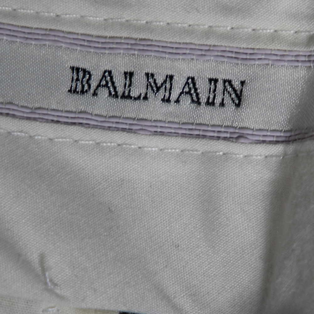 Balmain Vintage Charcoal Grey Wool Regular Fit Single Breasted Suit XXXL