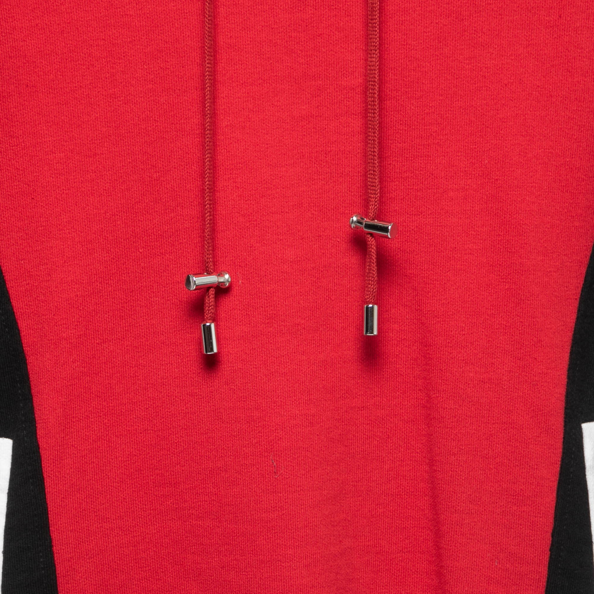 Balmain Red Cotton Quilted Sweatshirt XS