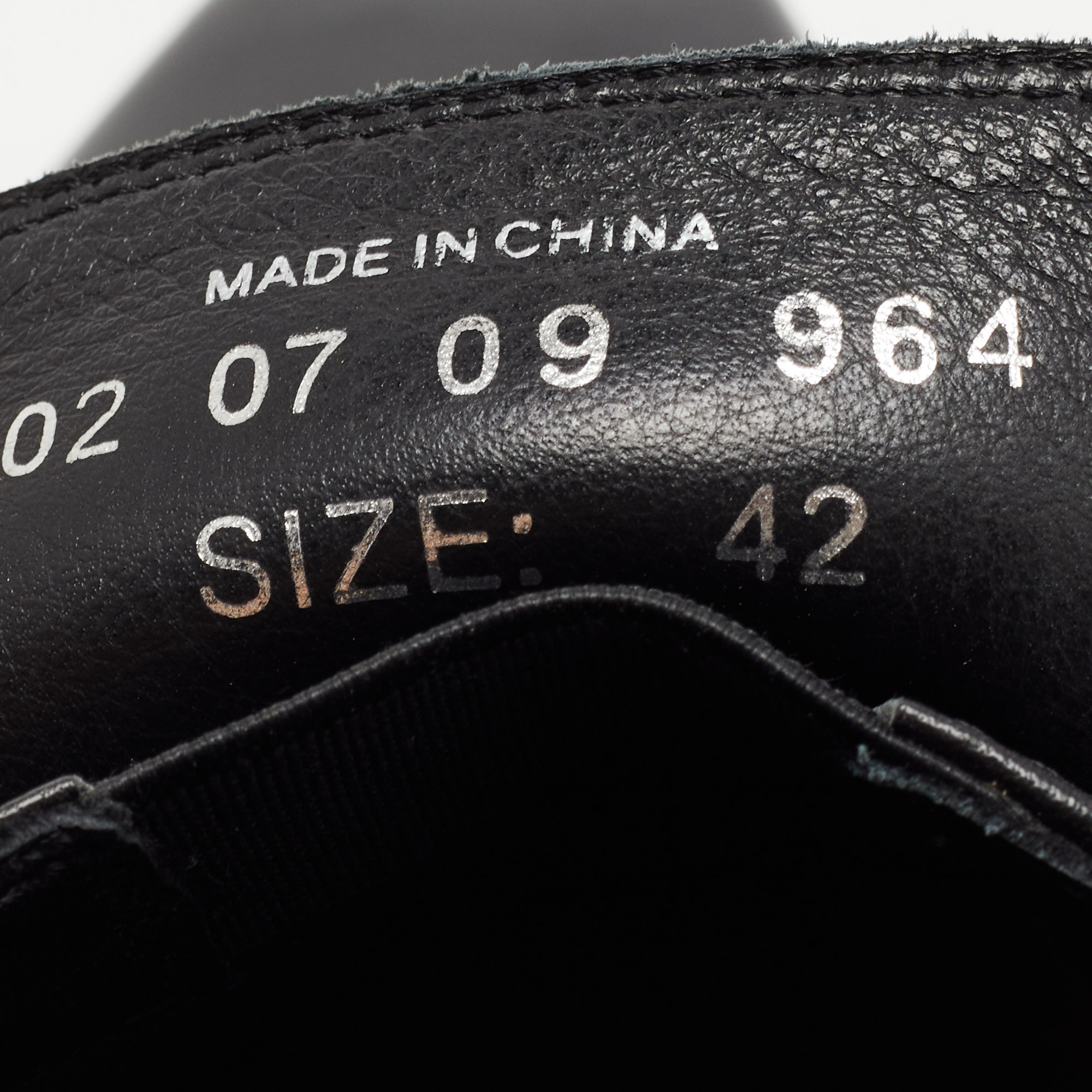 Balmain Black Leather Slip On Loafers Size 42