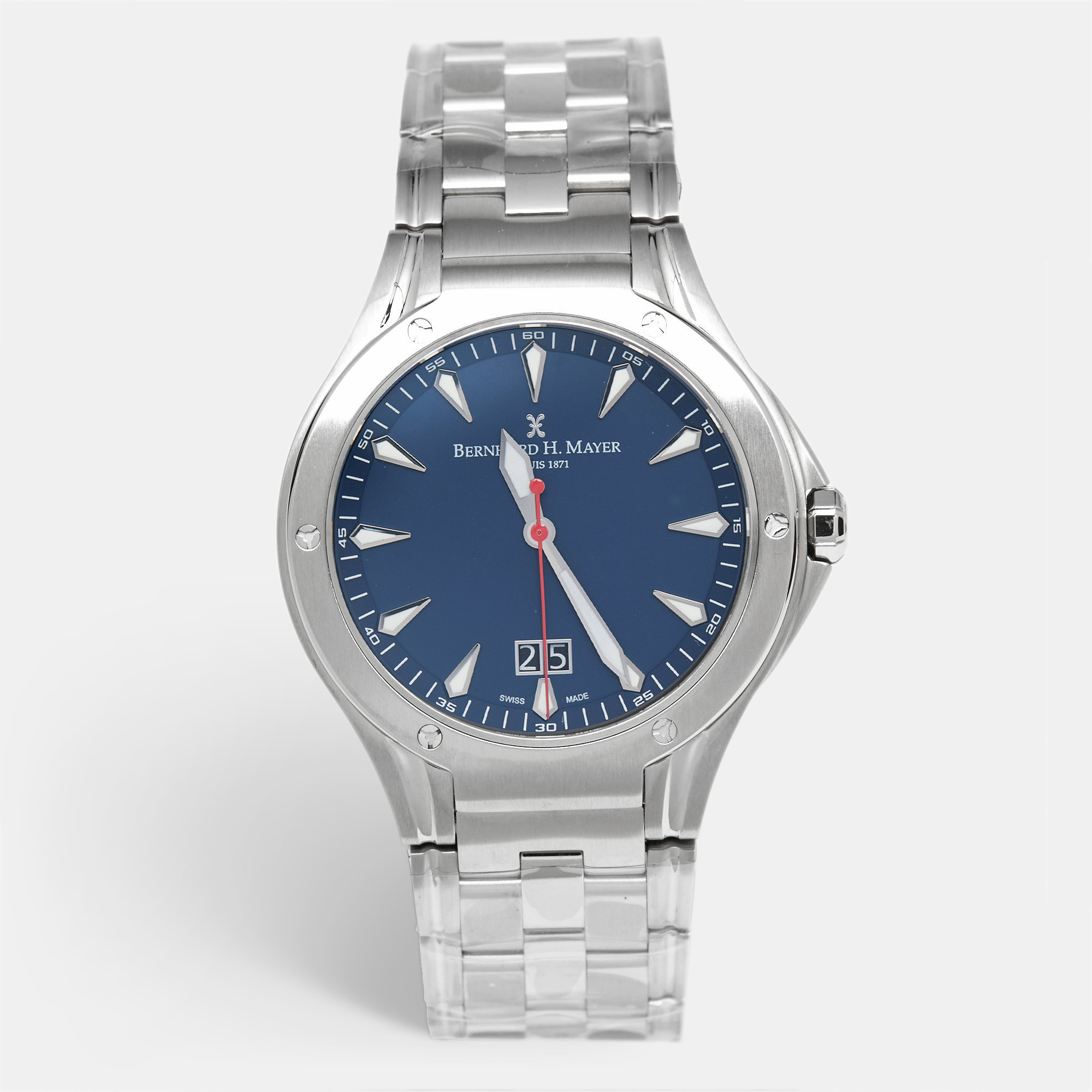 Bernhard H. Mayer Blue Stainless Steel Le Classique BH40P/CW Men's Wristwatch
Bernhard H. Mayer Blue Stainless Steel Le Classique BH40P/CW Men's Wristwatch