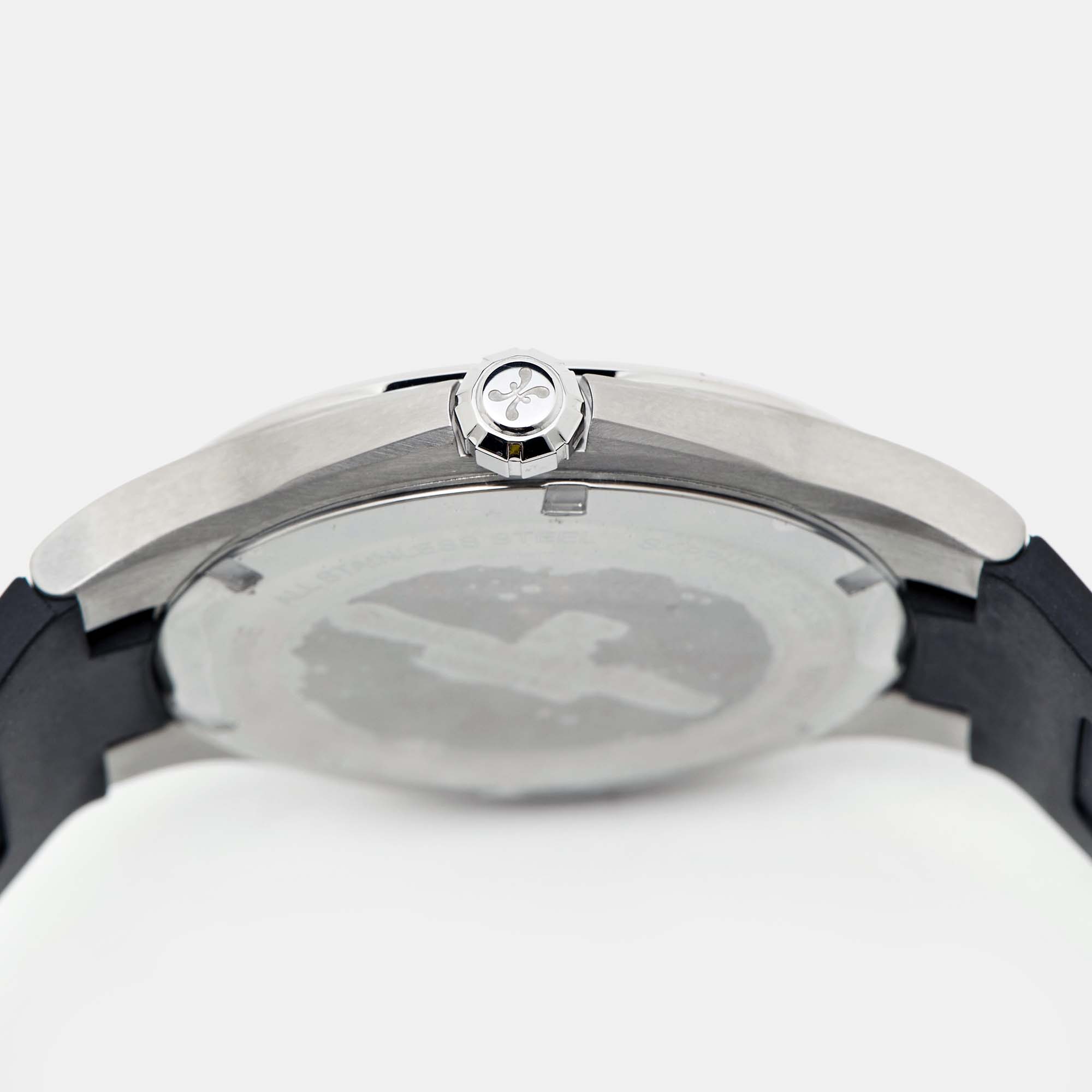 Bernhard H. Mayer Black Stainless Steel Rubber Le Classique BH33P/CW Men's Wristwatch 42 Mm