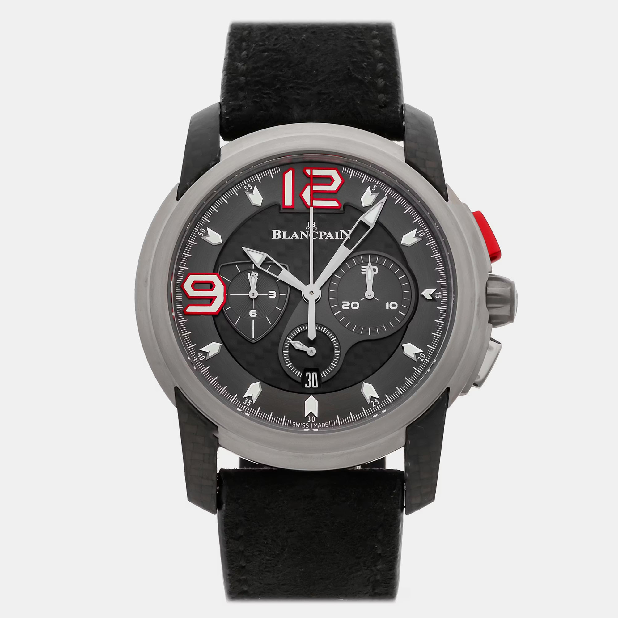 Pre-Owned Blancpain L-Evolution Chronograph Flyback Super Trofeo 8885F-1203-52B Automatic 43 mm, Black
Pre-Owned Blancpain L-Evolution Chronograph Flyback Super Trofeo 8885F-1203-52B Automatic 43 mm, Black