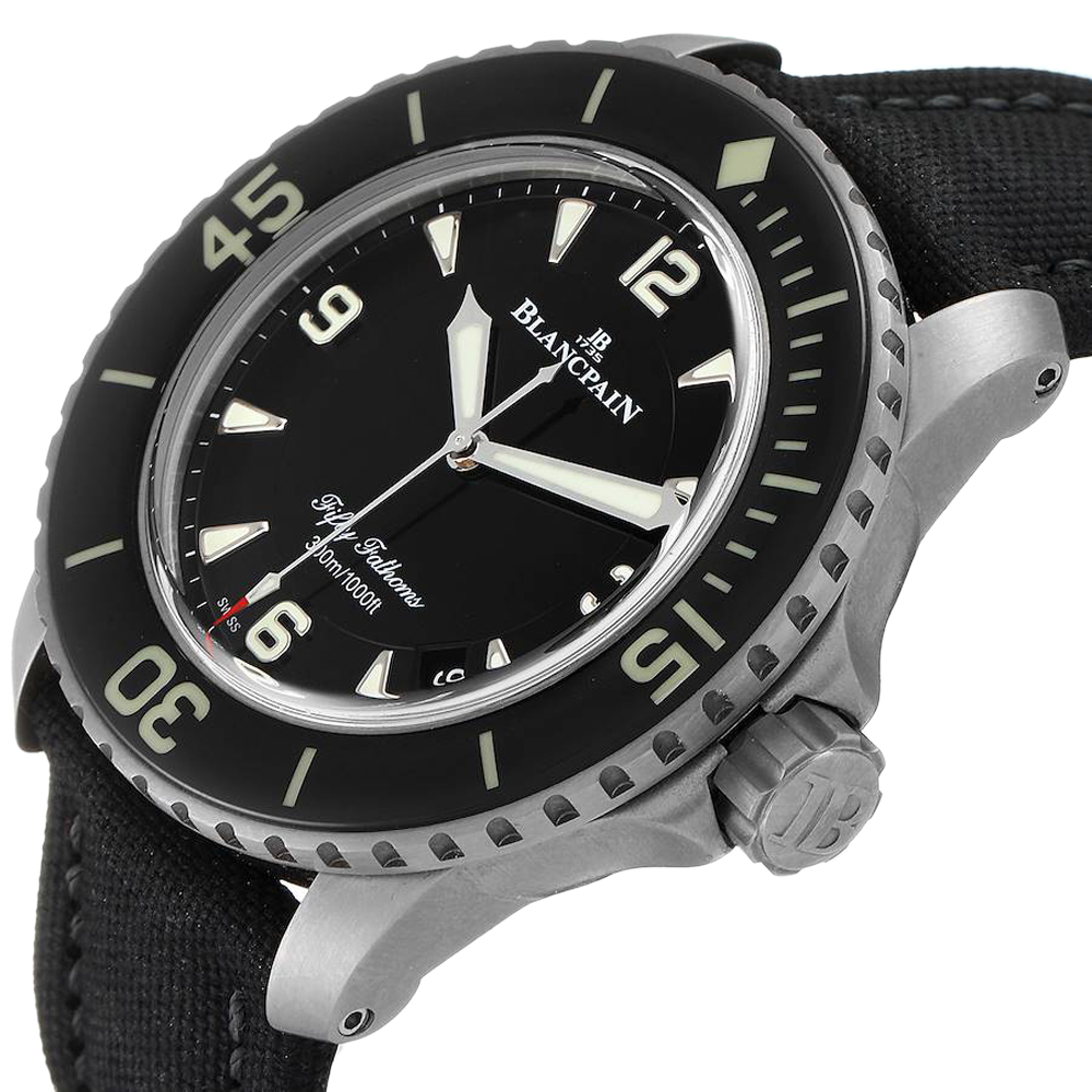 Blancpain Black Titanium Fifty Fathoms 5015 Men's Wristwatch 45 MM