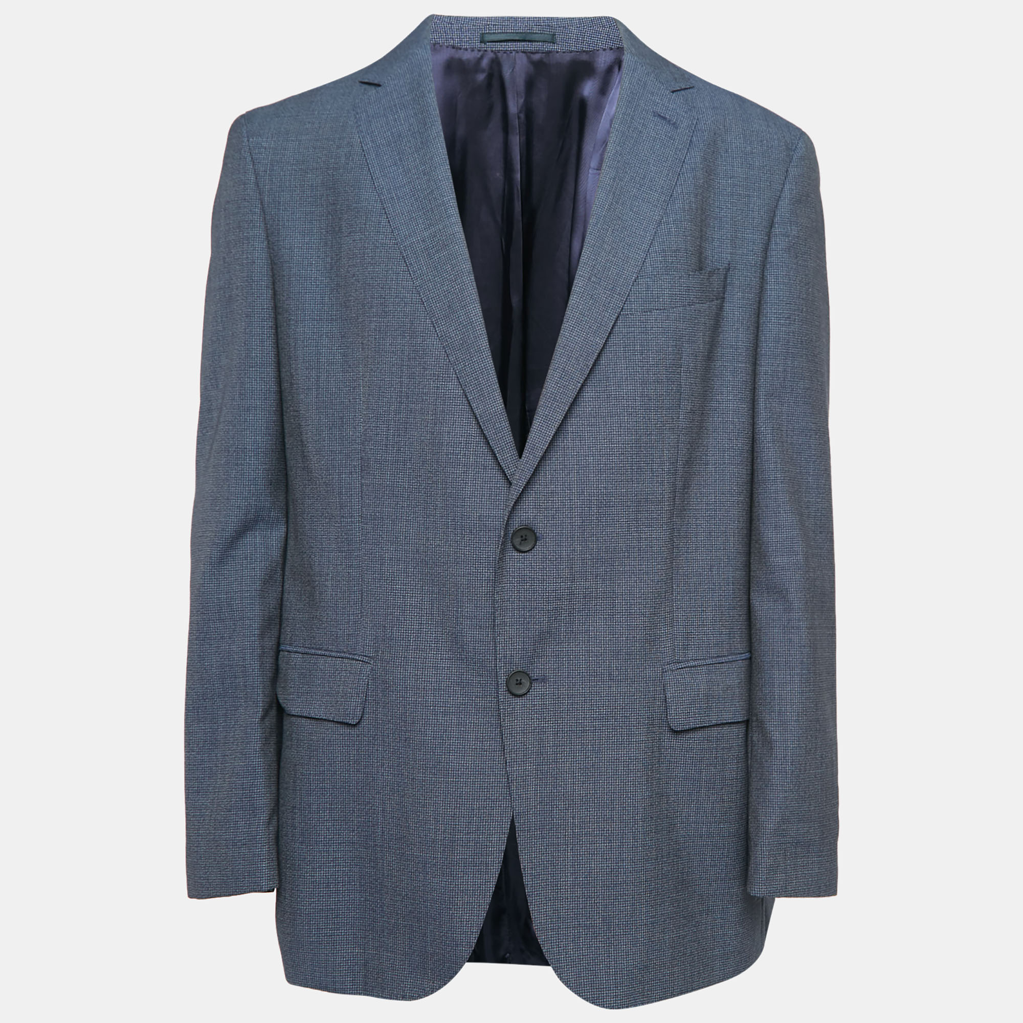 Boss By Hugo Boss Blue Patterned Virgin Wool Single Breasted Blazer S
Boss By Hugo Boss Blue Patterned Virgin Wool Single Breasted Blazer S