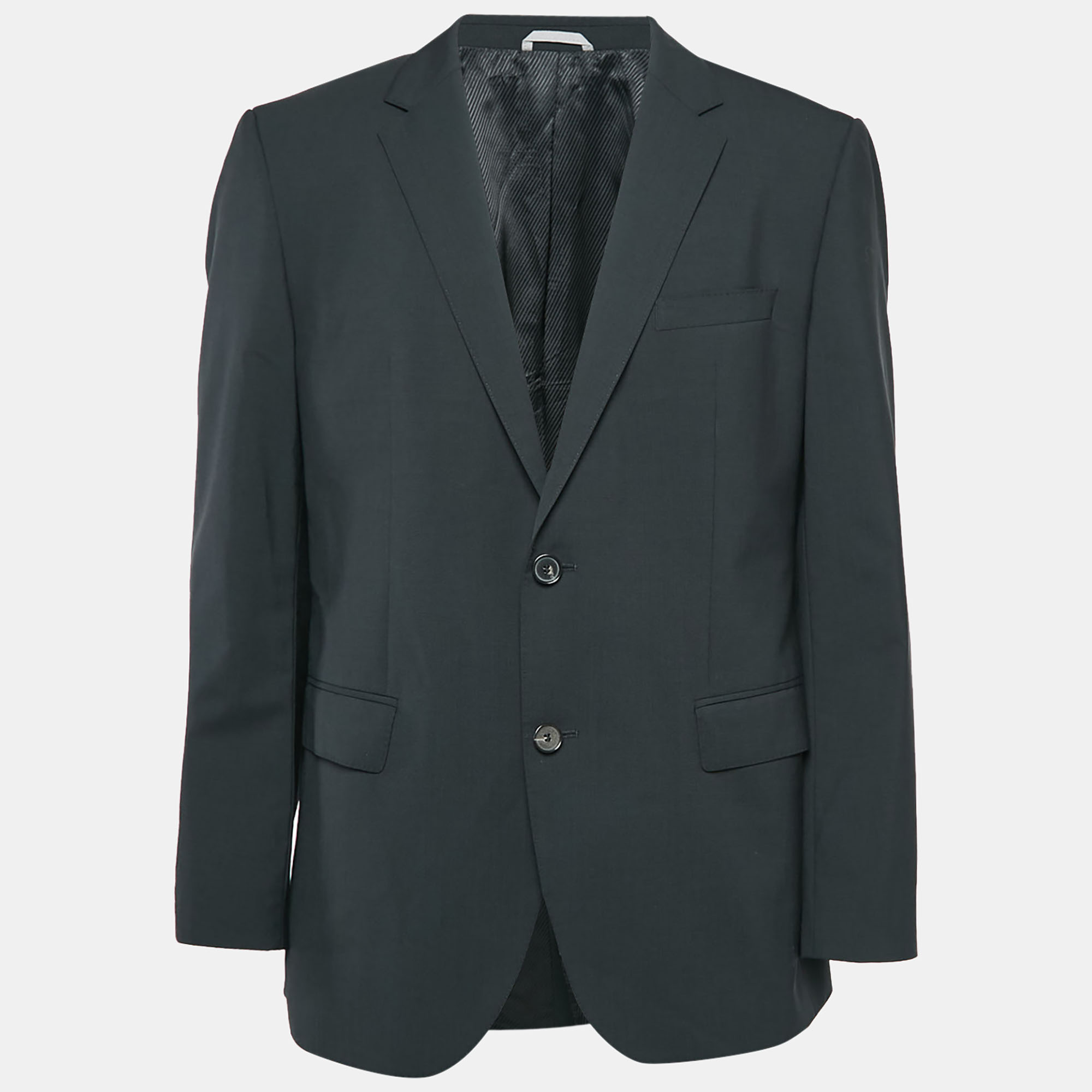 Boss By Hugo Boss Black Virgin Wool Single Breasted Stretch Blazer XL
Boss By Hugo Boss Black Virgin Wool Single Breasted Stretch Blazer XL