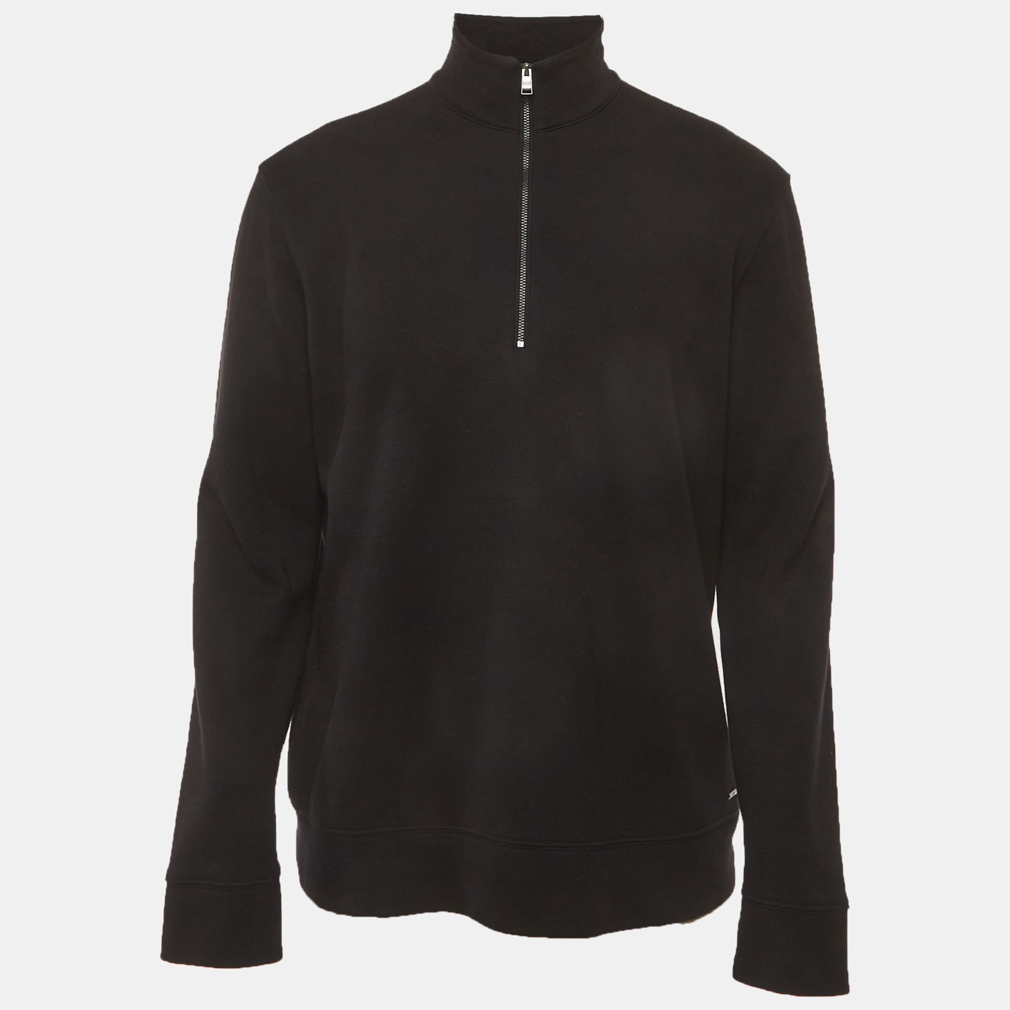 Boss By Hugo Boss Black Jersey Zip-Up Sweatshirt L
Boss By Hugo Boss Black Jersey Zip-Up Sweatshirt L