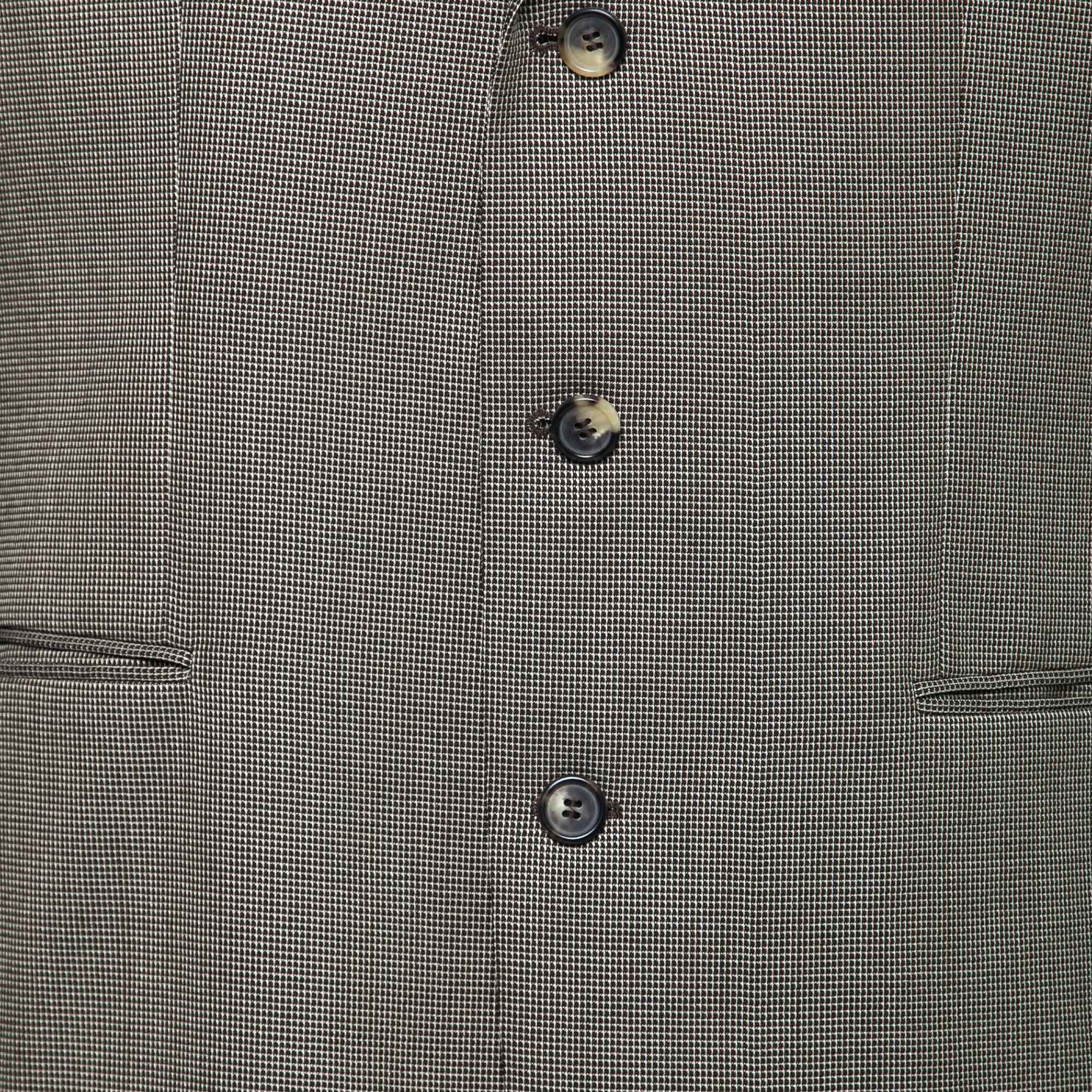 Boss By Hugo Boss Vintage Brown Wool DaVinci Blazer/Hooker Trousers Suit XL