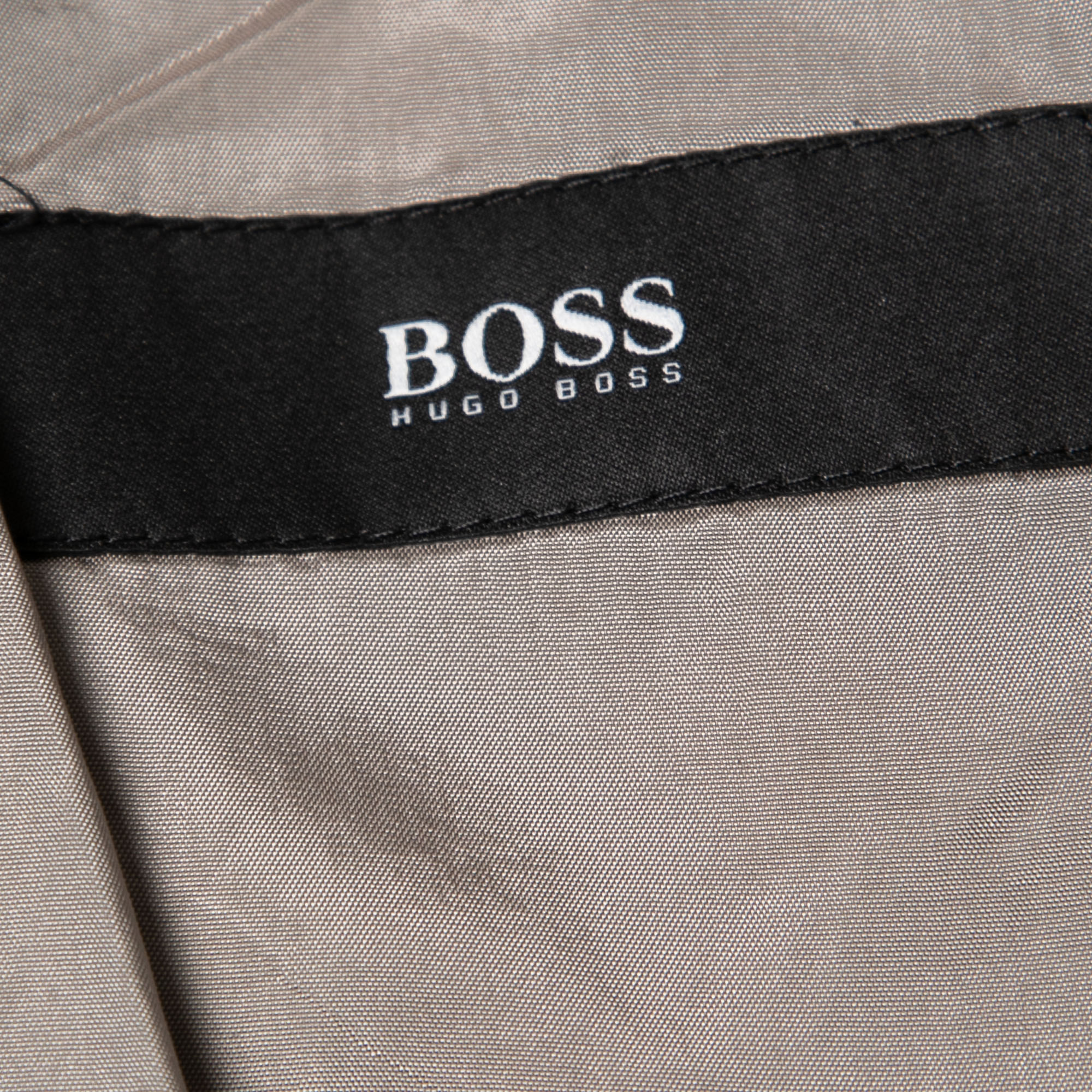 Boss By Hugo Boss Grey Striped Virgin Wool Lucca Blazer 4XL
