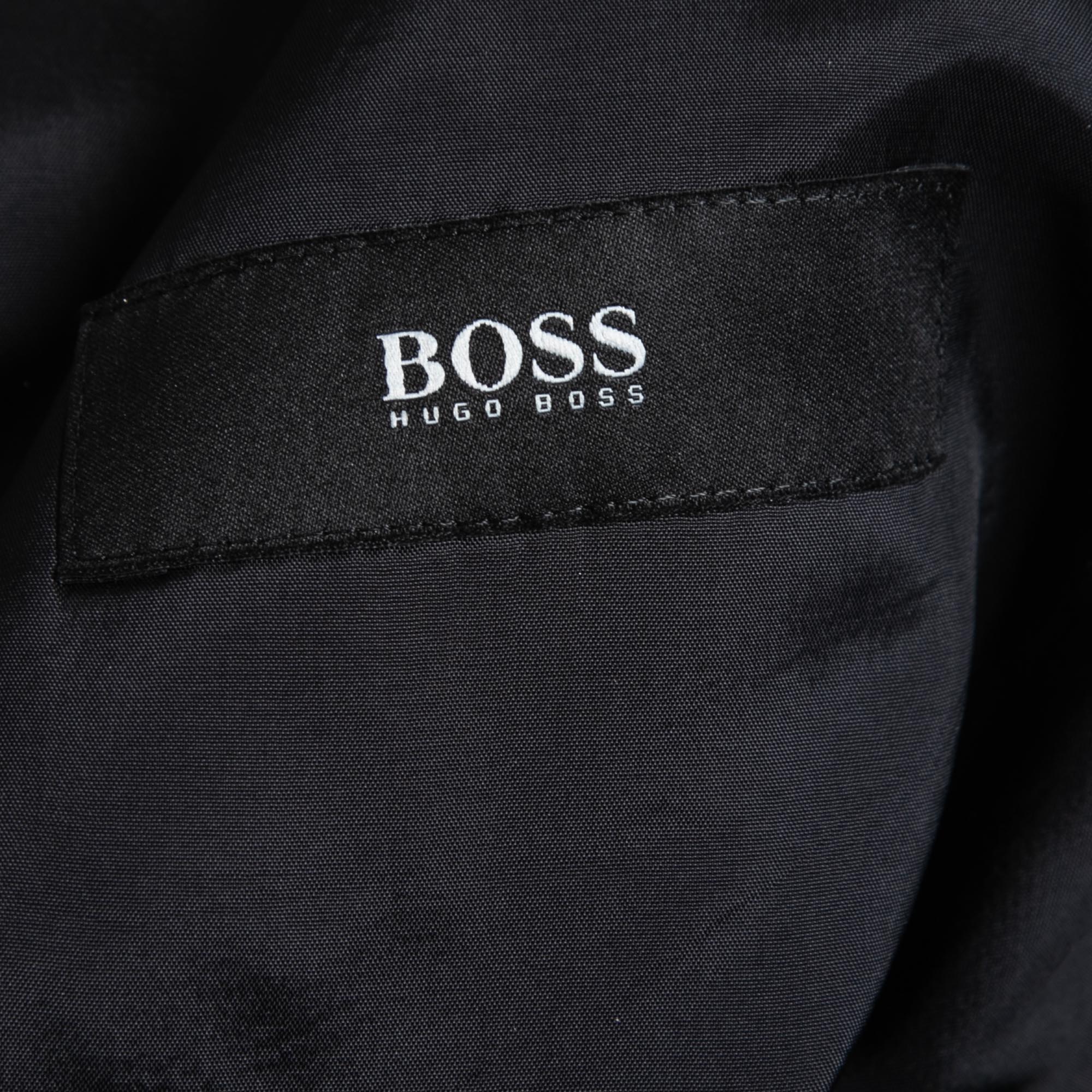 Boss By Hugo Boss Black Wool Single Breasted Blazer XXXL