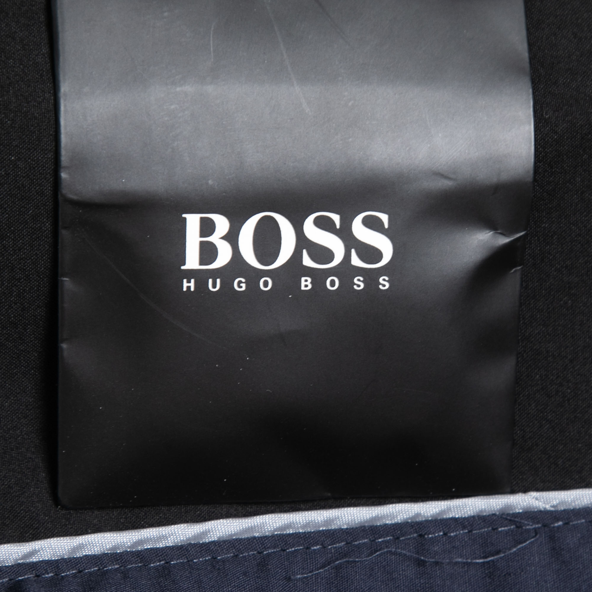 Boss By Hugo Boss Black Synthetic Single Breasted Coat M