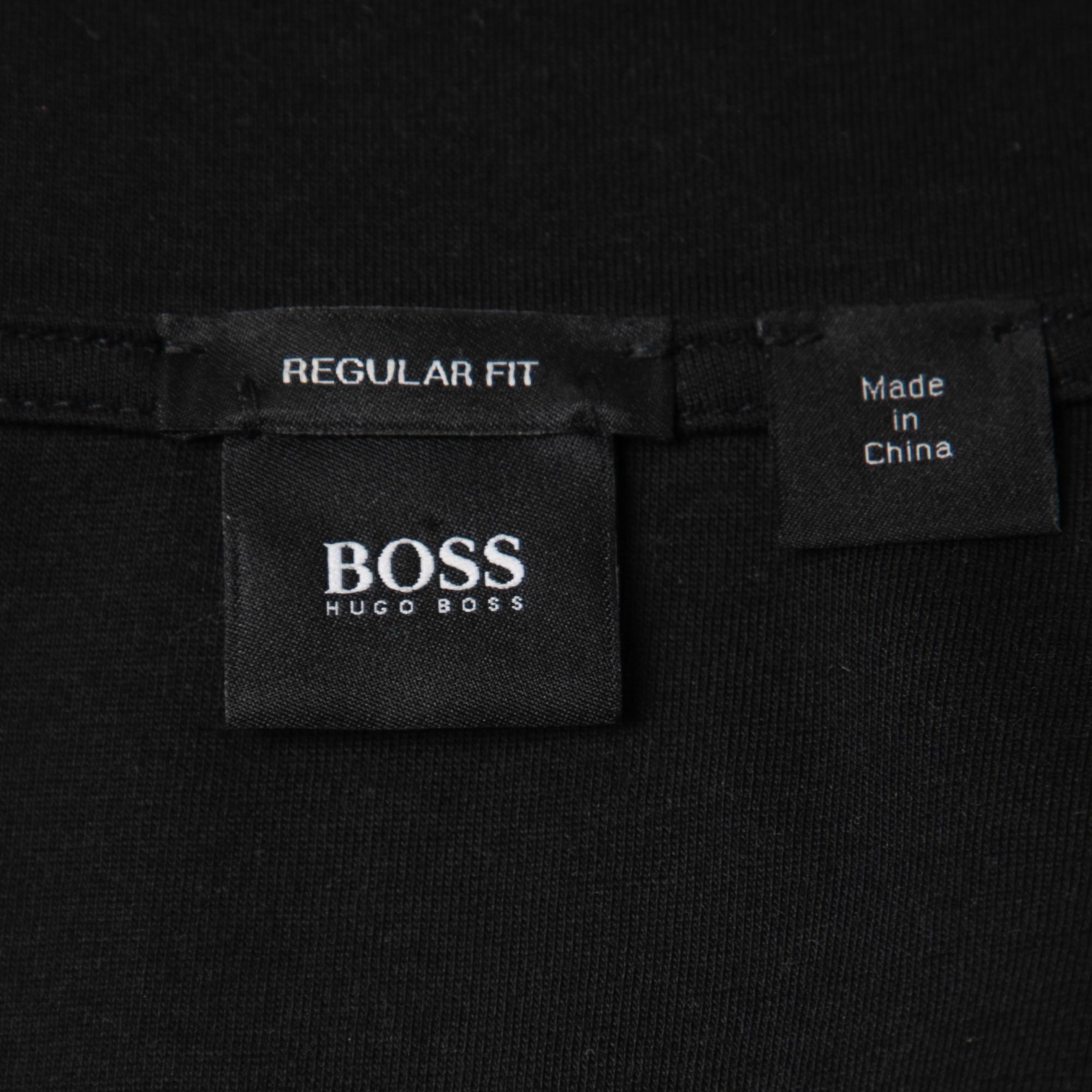 Boss By Hugo Boss Grey Striped Cotton Fossa 17 Zip Up Jacket M