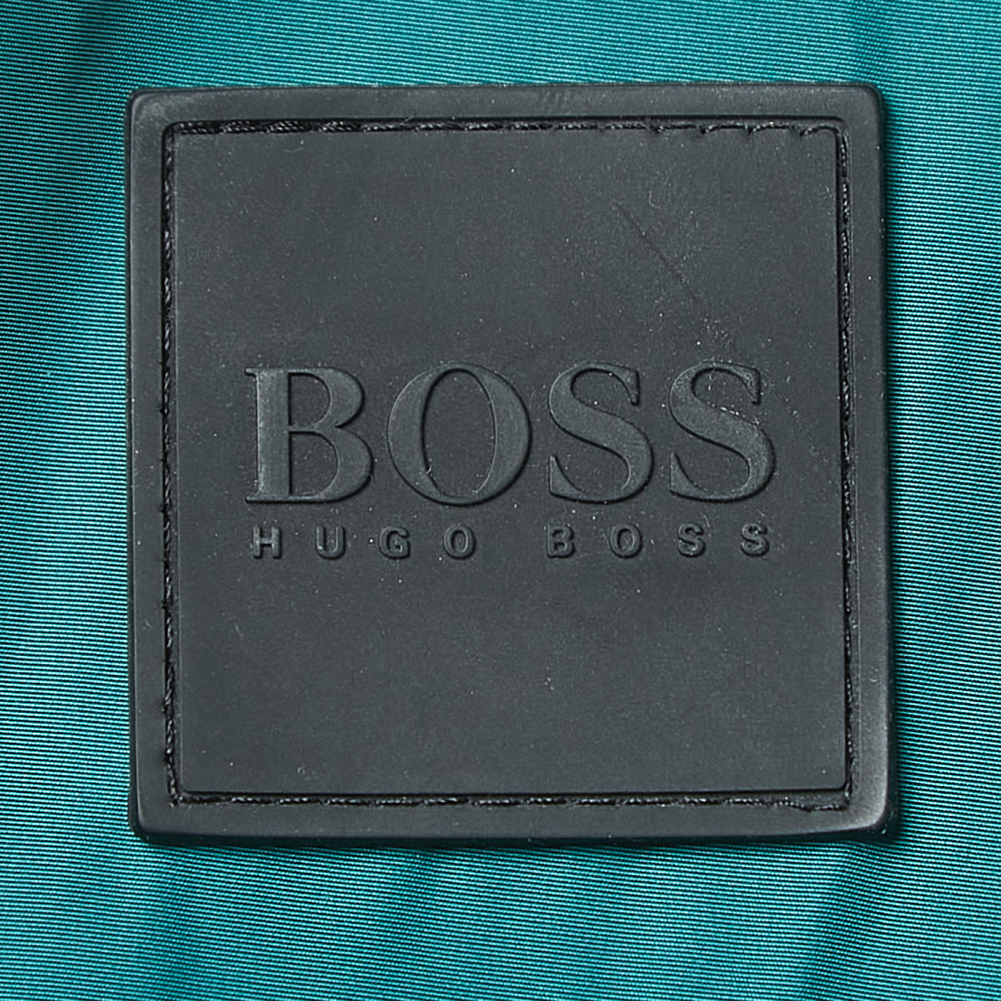 Boss By Hugo Boss Navy Blue/Green Print Nylon Zip Front Jacket XL