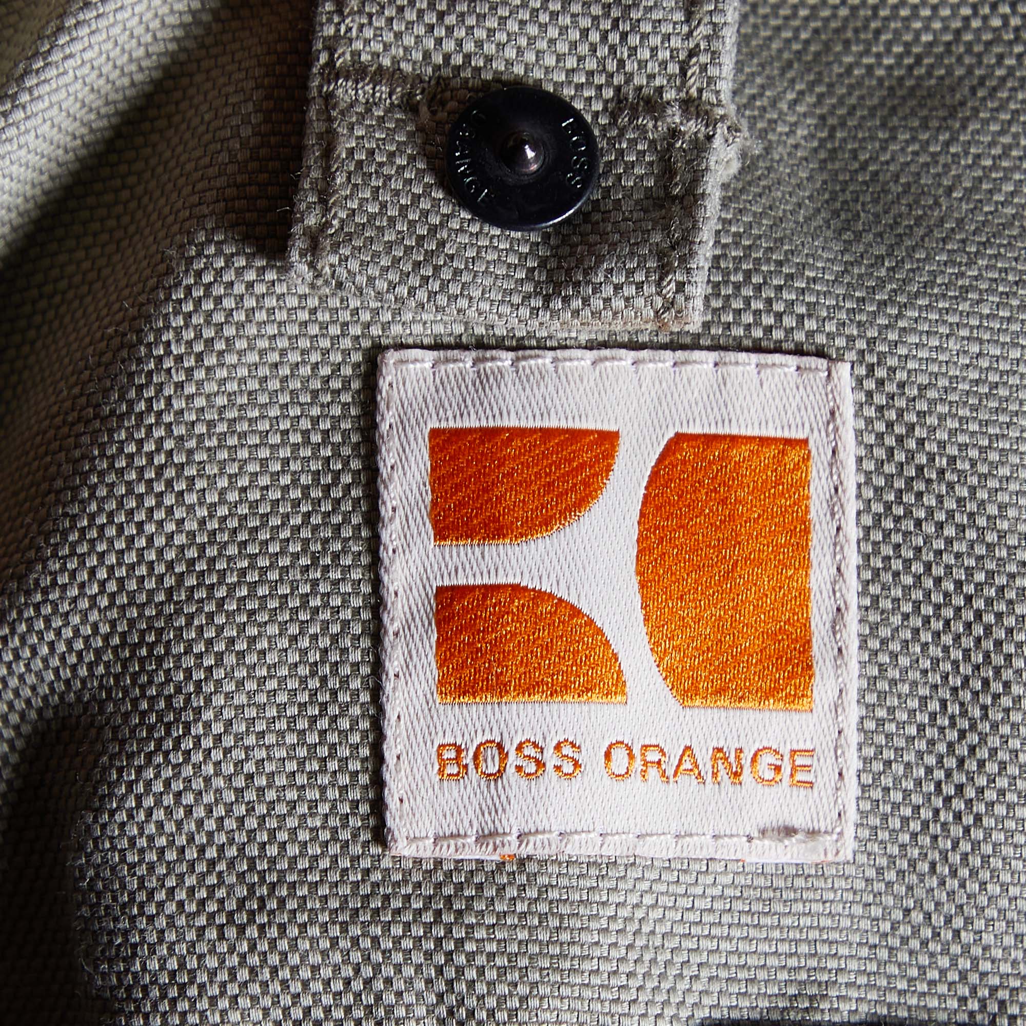 Boss Orange By Hugo Boss Beige Cotton & Ramie Birko Blazer L