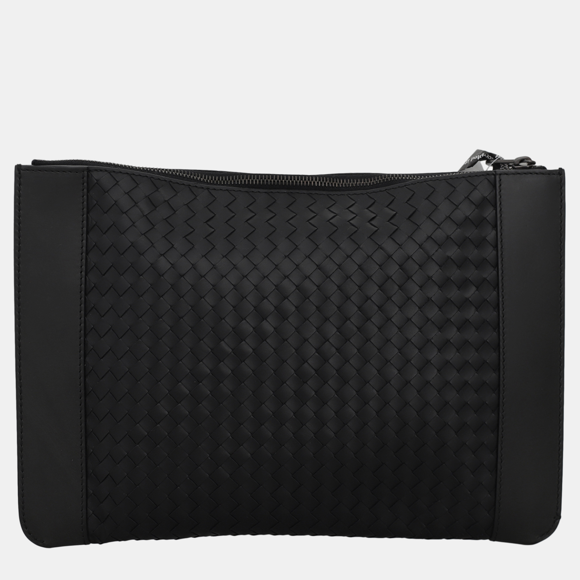 Bottega Veneta Black Intrecciato Clutch