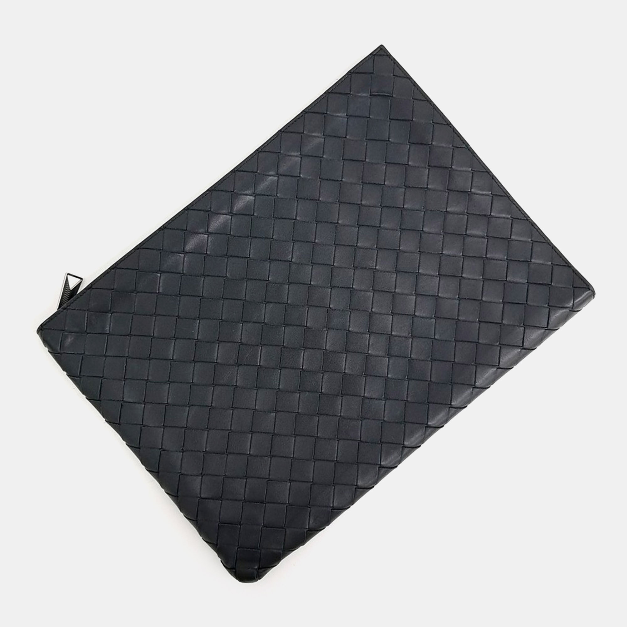 Bottega Veneta Black Leather Bottega Veneta Mesh Clutch