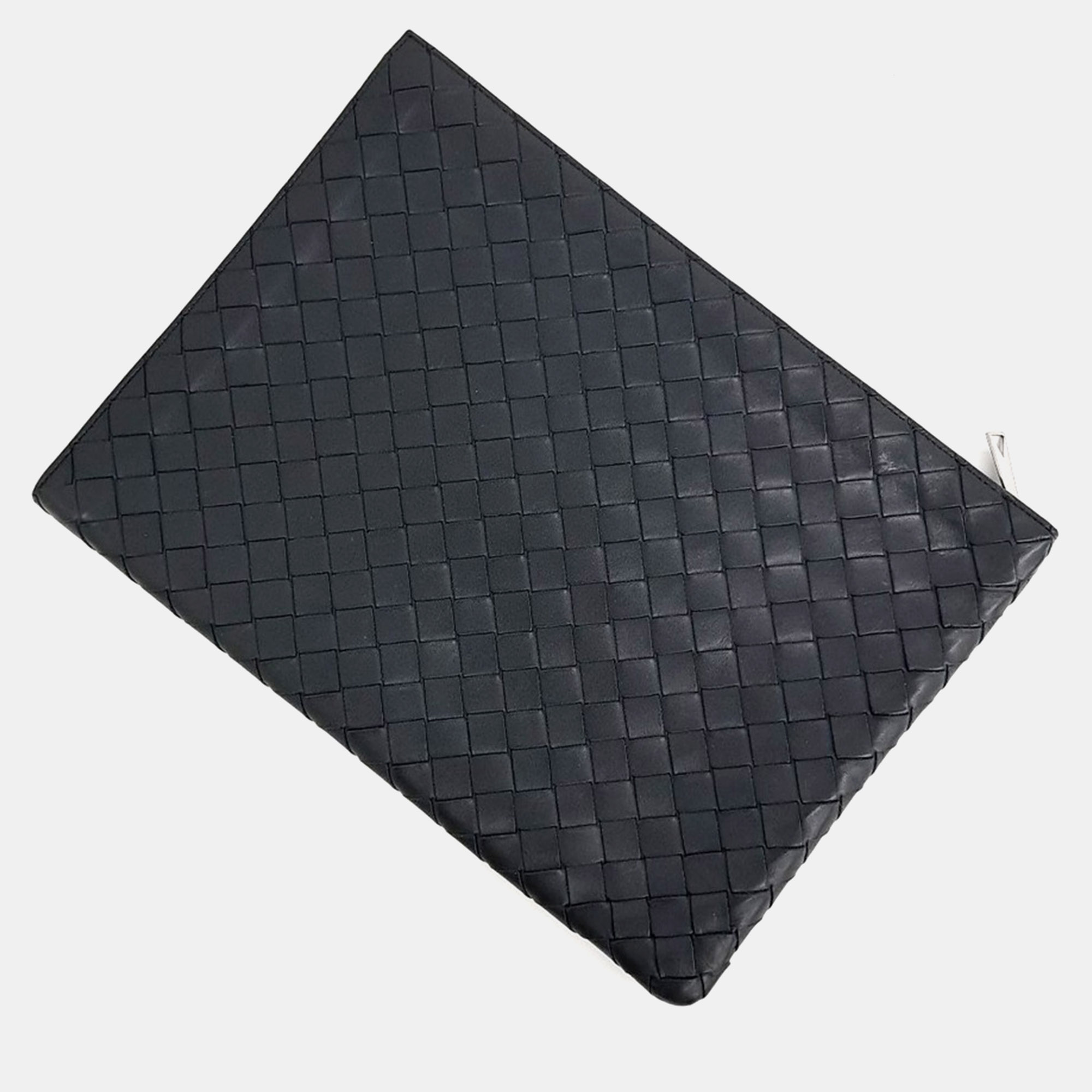 Bottega Veneta Black Leather Bottega Veneta Mesh Clutch