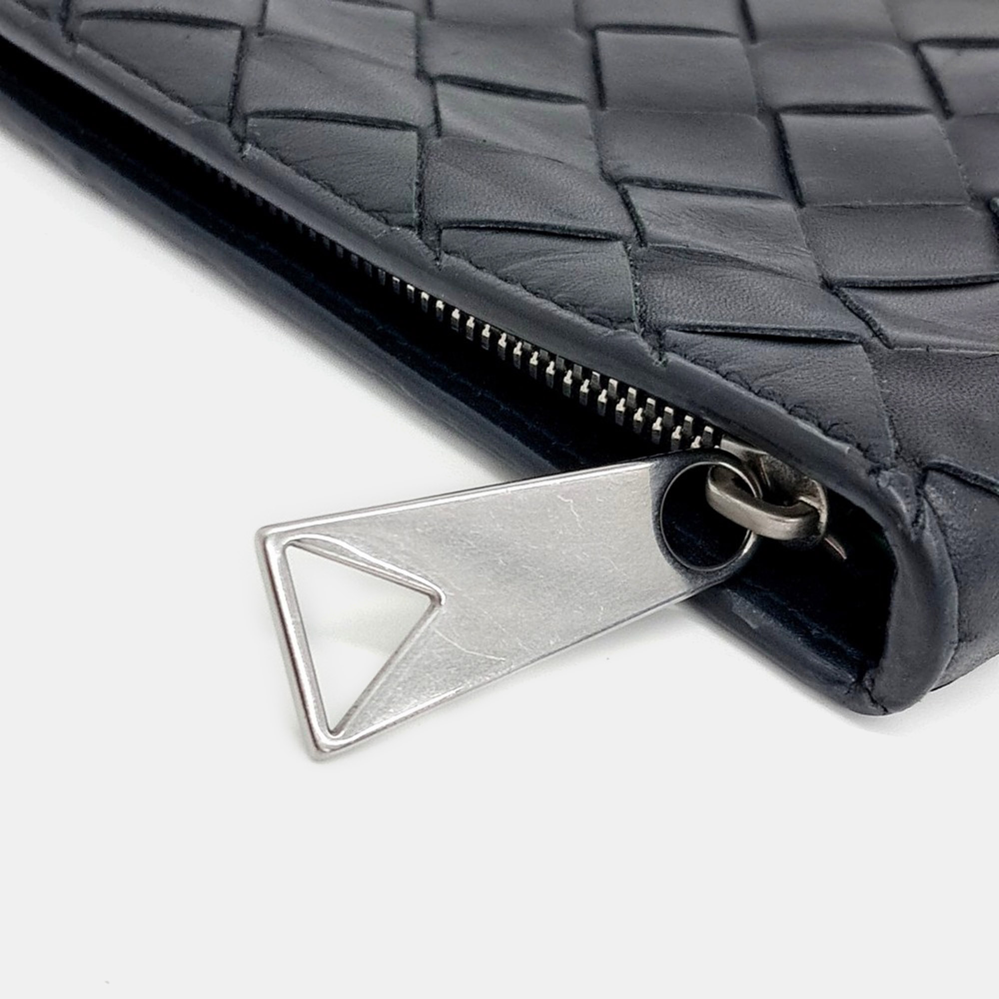 Bottega Veneta Black Leather Bottega Veneta Mesh Clutch