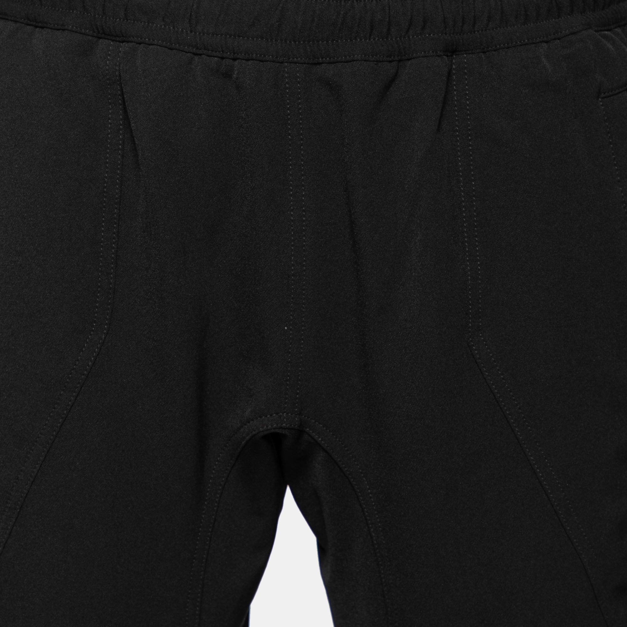 Bottega Veneta Black Stretch Knit Elasticized Waist Straight Leg Pants M