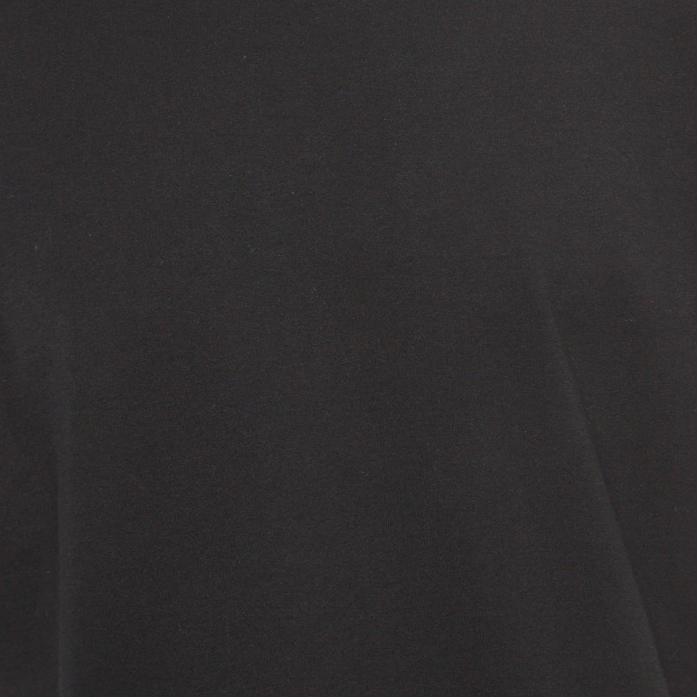 Bottega Veneta Black Cotton Contrast Stitch Detail T-Shirt XL