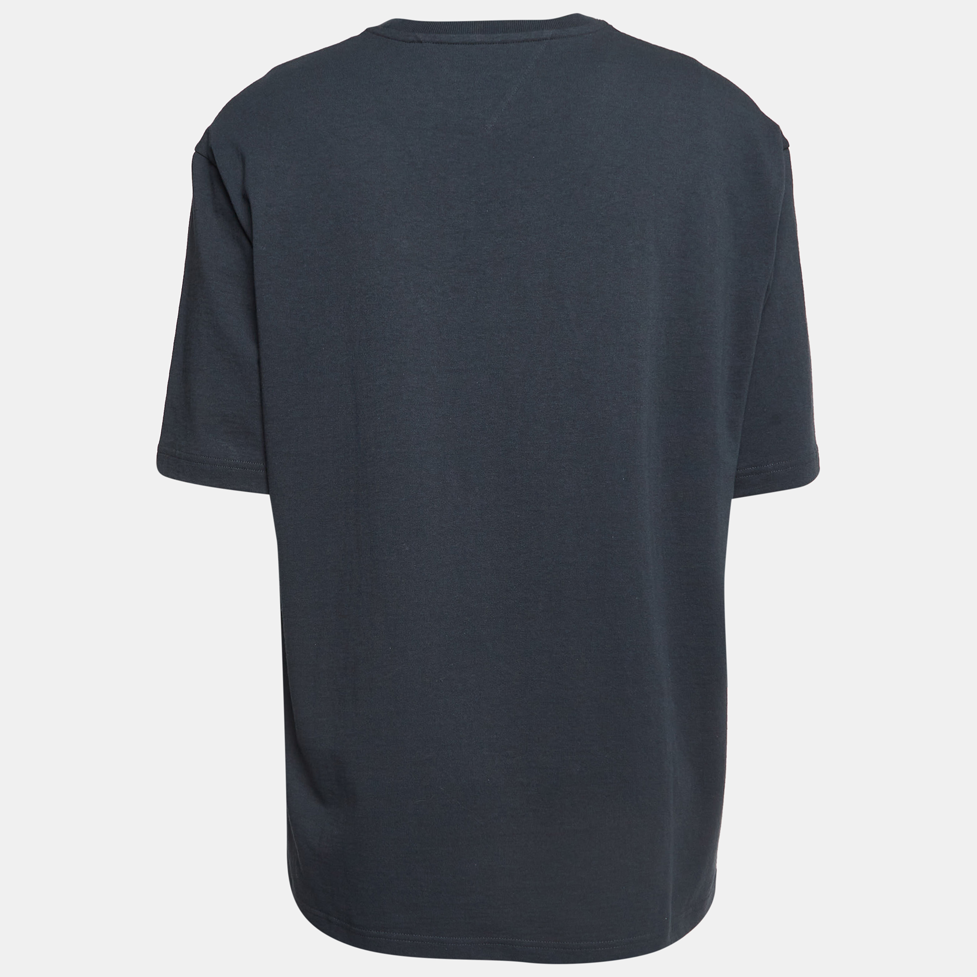 Bottega Veneta Grey Cotton Crew Neck T-Shirt L