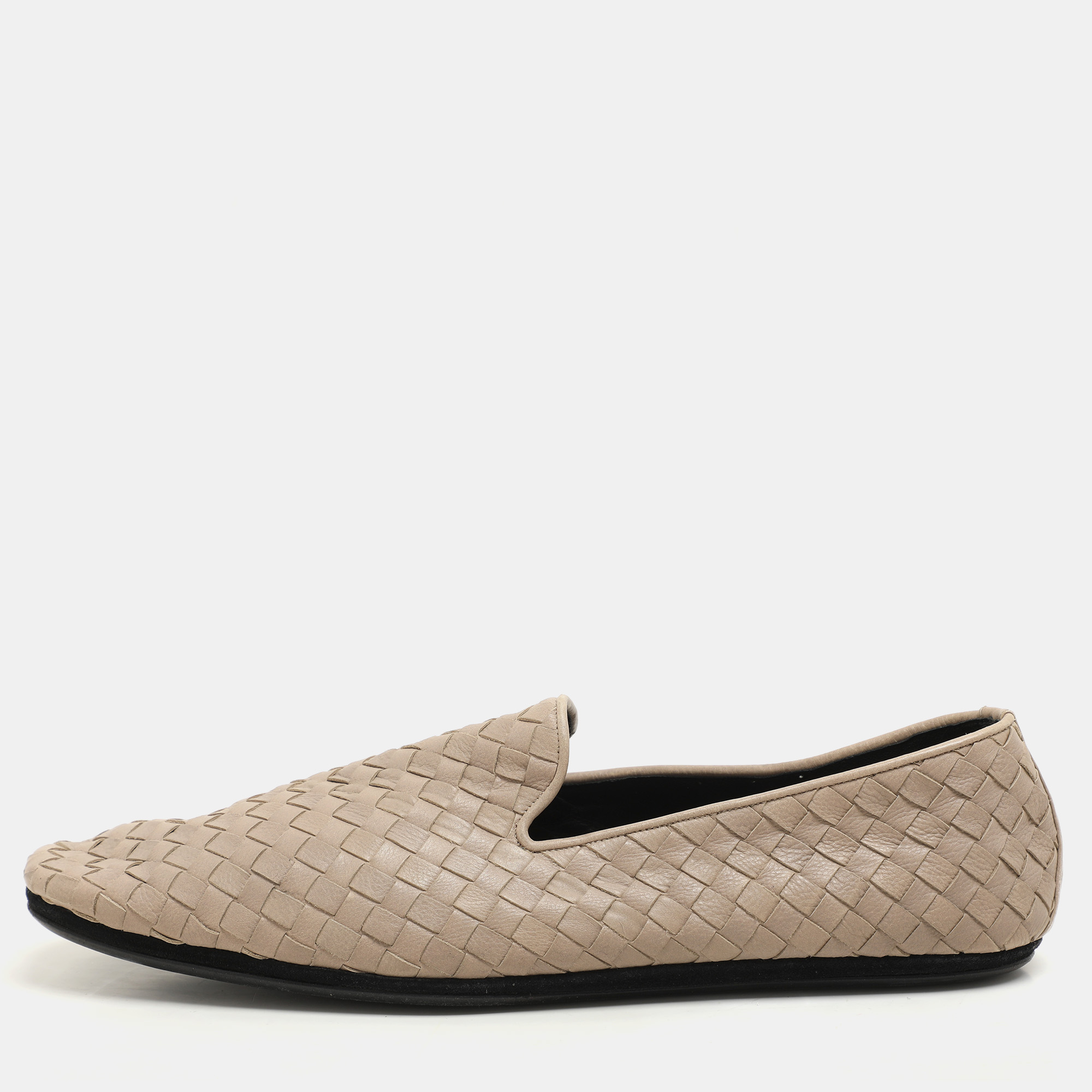 Bottega Veneta Beige Leather Intrecciato Smoking Slippers Size 42.5
Bottega Veneta Beige Leather Intrecciato Smoking Slippers Size 42.5