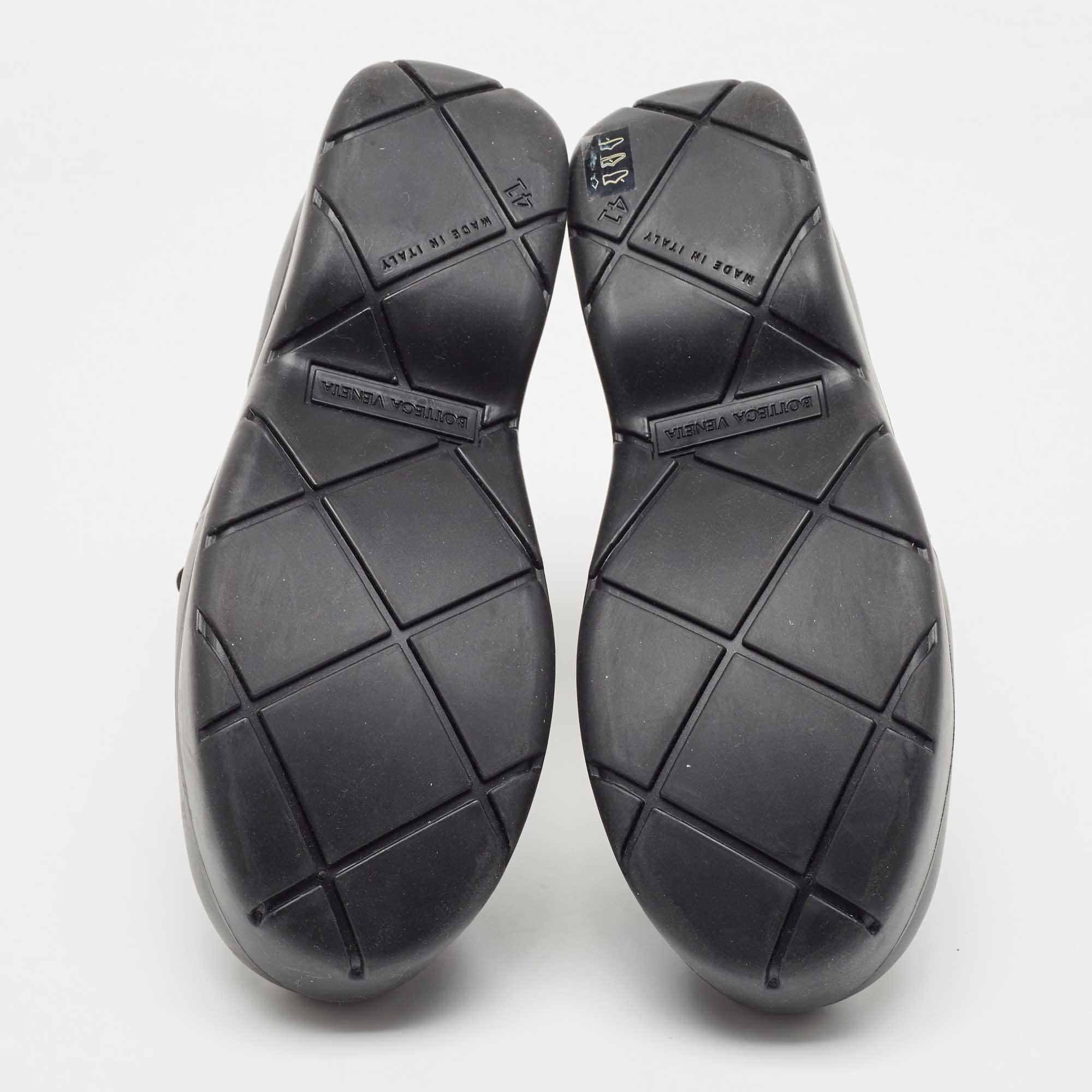 Bottega Veneta Black Rubber Lace Up Puddle Boots Size 41
