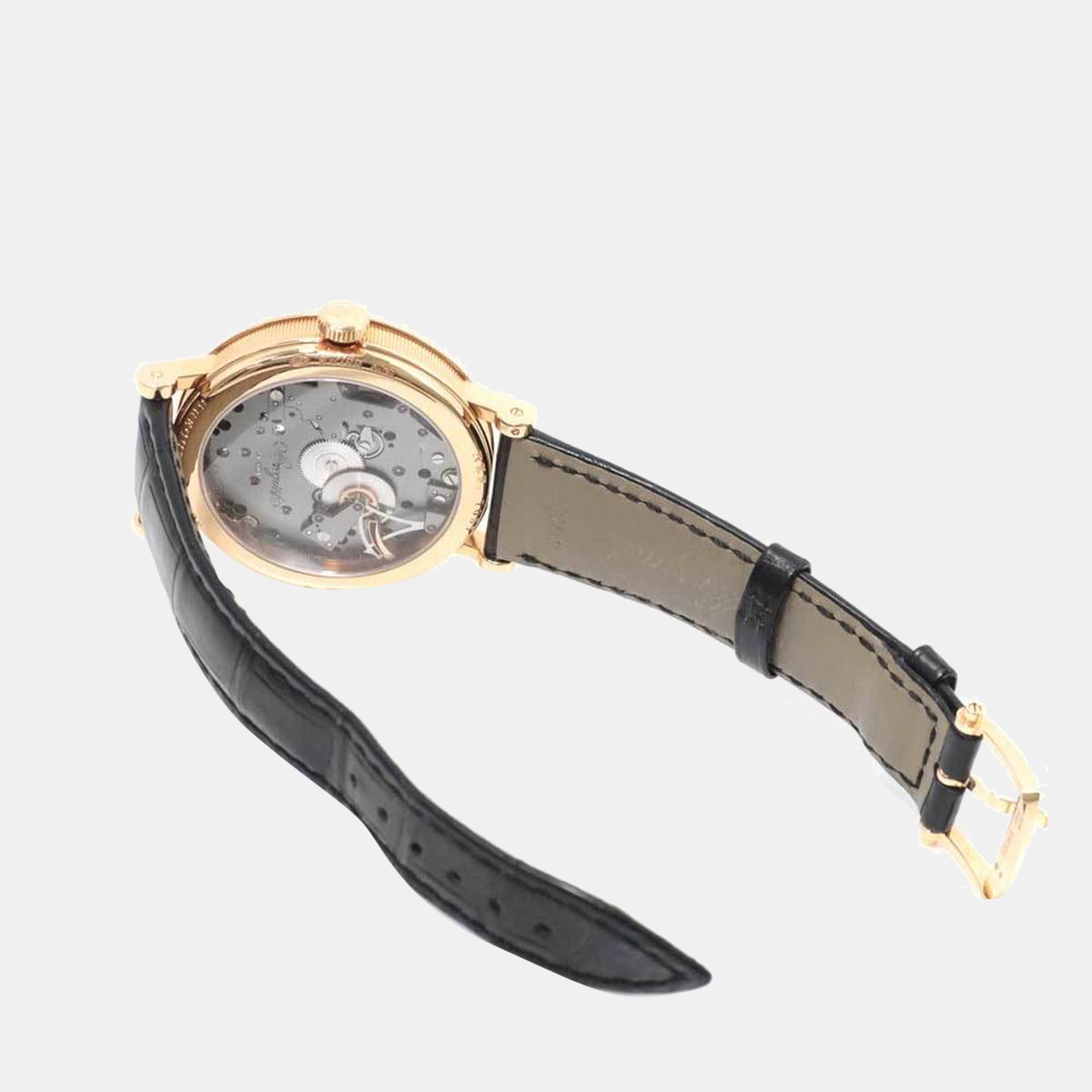 Breguet Grey 18k Rose Gold Classic Tradition 7057BR Men's Wristwatch 40 Mm