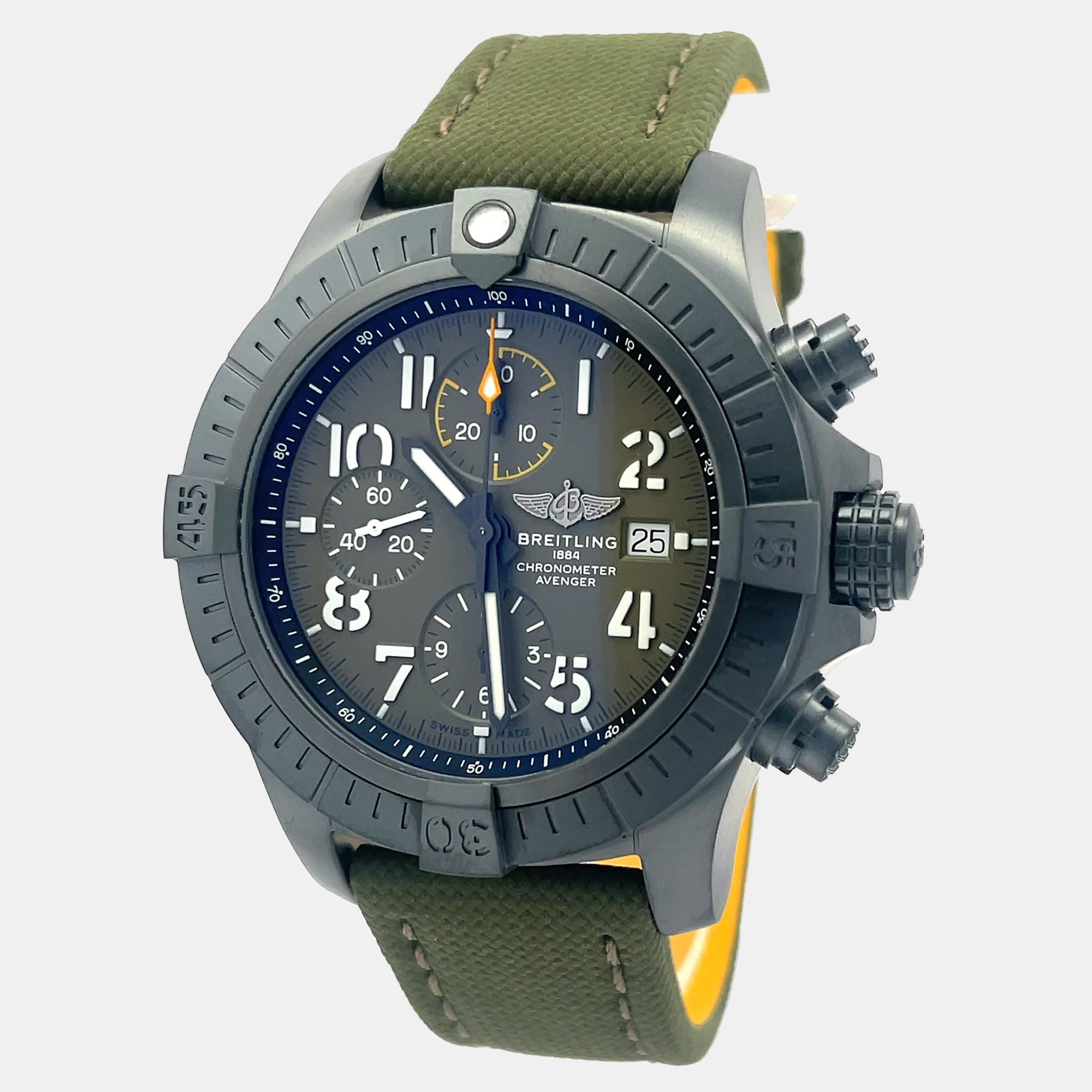 Breitling Super Avenger V13317101L1X1 Automatic Green Titanium Men’s Wristwatch 45 mm
Breitling Super Avenger V13317101L1X1 Automatic Green Titanium Men’s Wristwatch 45 mm