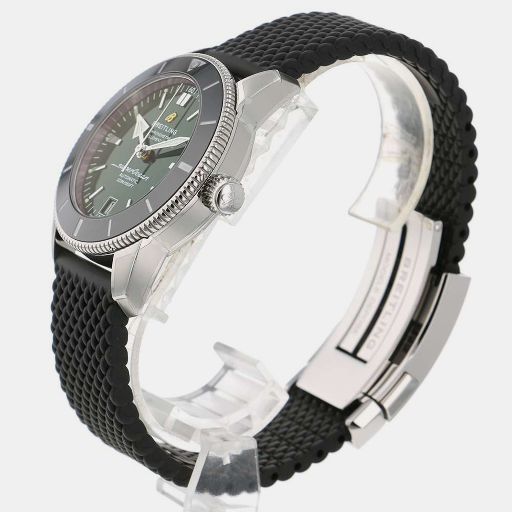 Breitling Green Stainless Steel Superocean AB2010121L1S1 Automatic Men's Wristwatch 42 mm
Breitling Green Stainless Steel Superocean AB2010121L1S1 Automatic Men's Wristwatch 42 mm