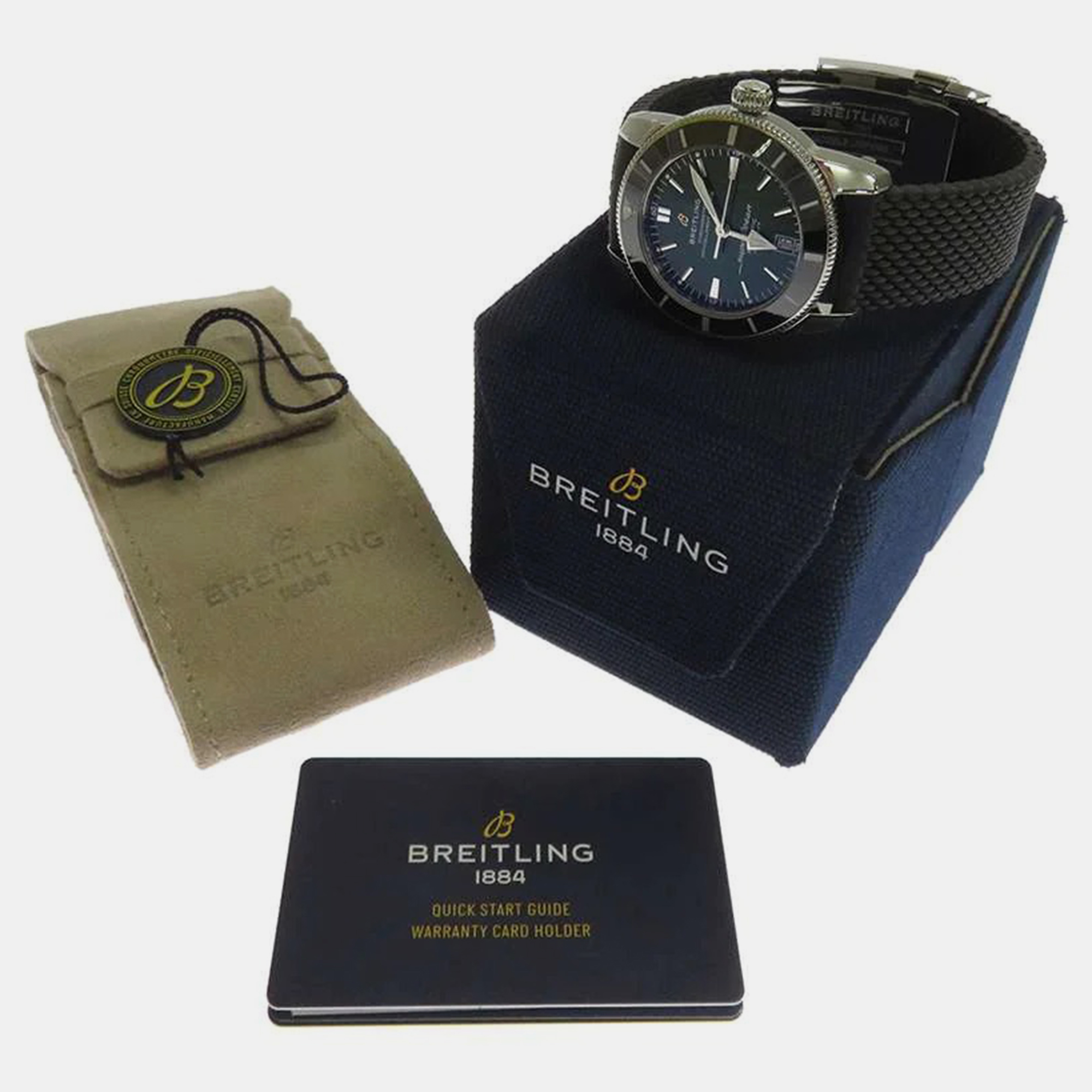 Breitling Green Stainless Steel Superocean AB2010121L1S1 Automatic Men's Wristwatch 42 Mm