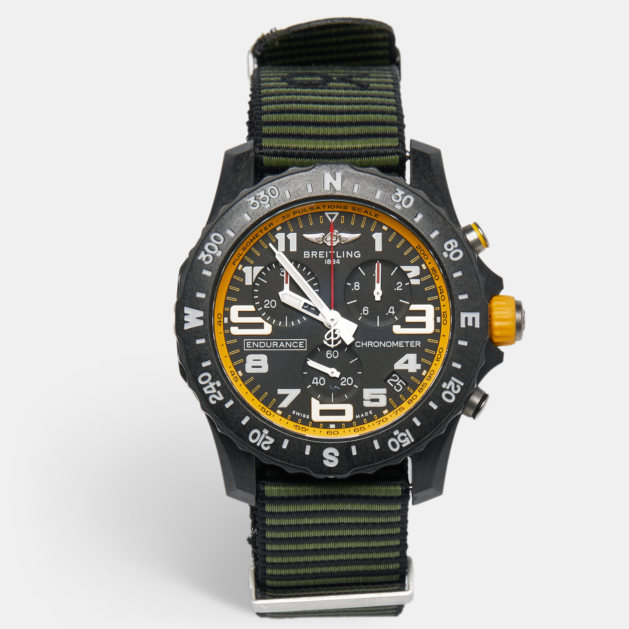 Breitling Black Ultralight Polymer Rubber Endurance Pro X82310A41B1S1 Men's Wristwatch, Multicolor
Breitling Black Ultralight Polymer Rubber Endurance Pro X82310A41B1S1 Men's Wristwatch, Multicolor