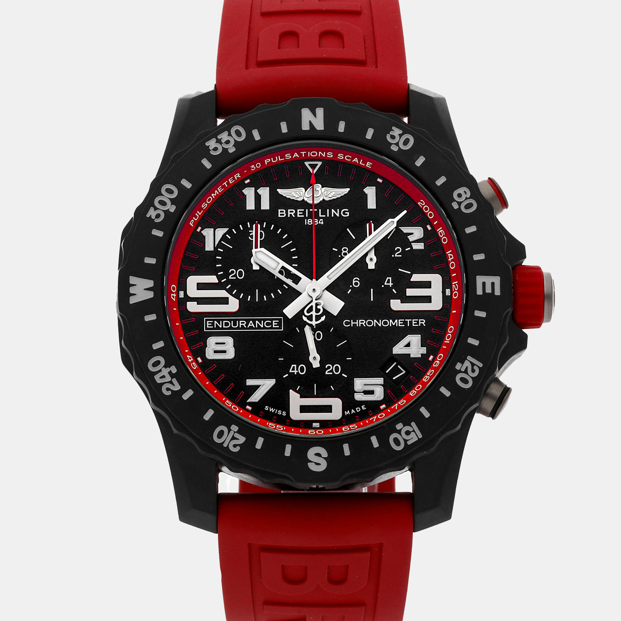 Pre-Owned Breitling Endurance Pro Chronograph X82310D91B1S1 44 mm, Black
Pre-Owned Breitling Endurance Pro Chronograph X82310D91B1S1 44 mm, Black