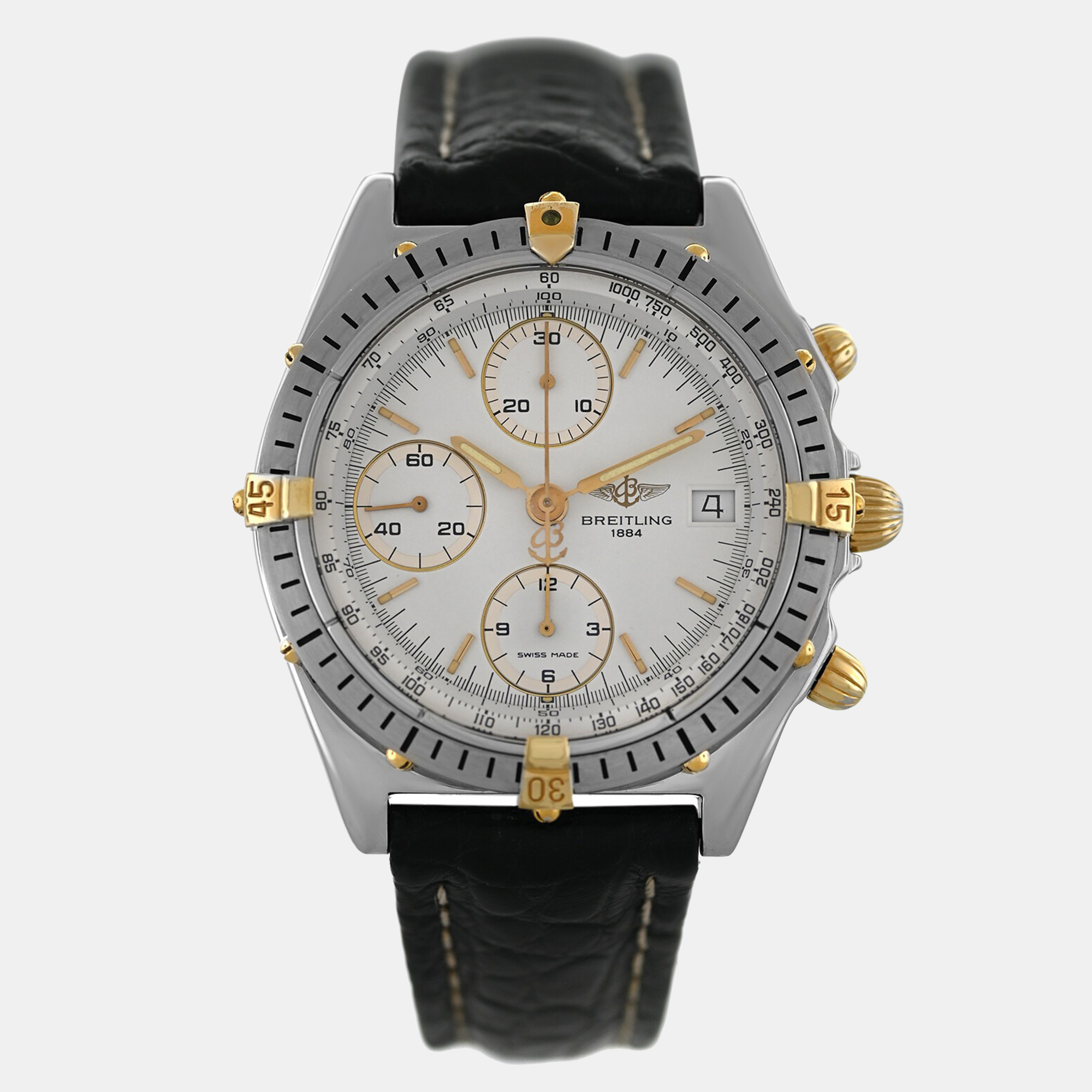 Breitling Blue Stainless Steel Chronomat B13048 Automatic Men's Wristwatch 40 mm
Breitling Blue Stainless Steel Chronomat B13048 Automatic Men's Wristwatch 40 mm