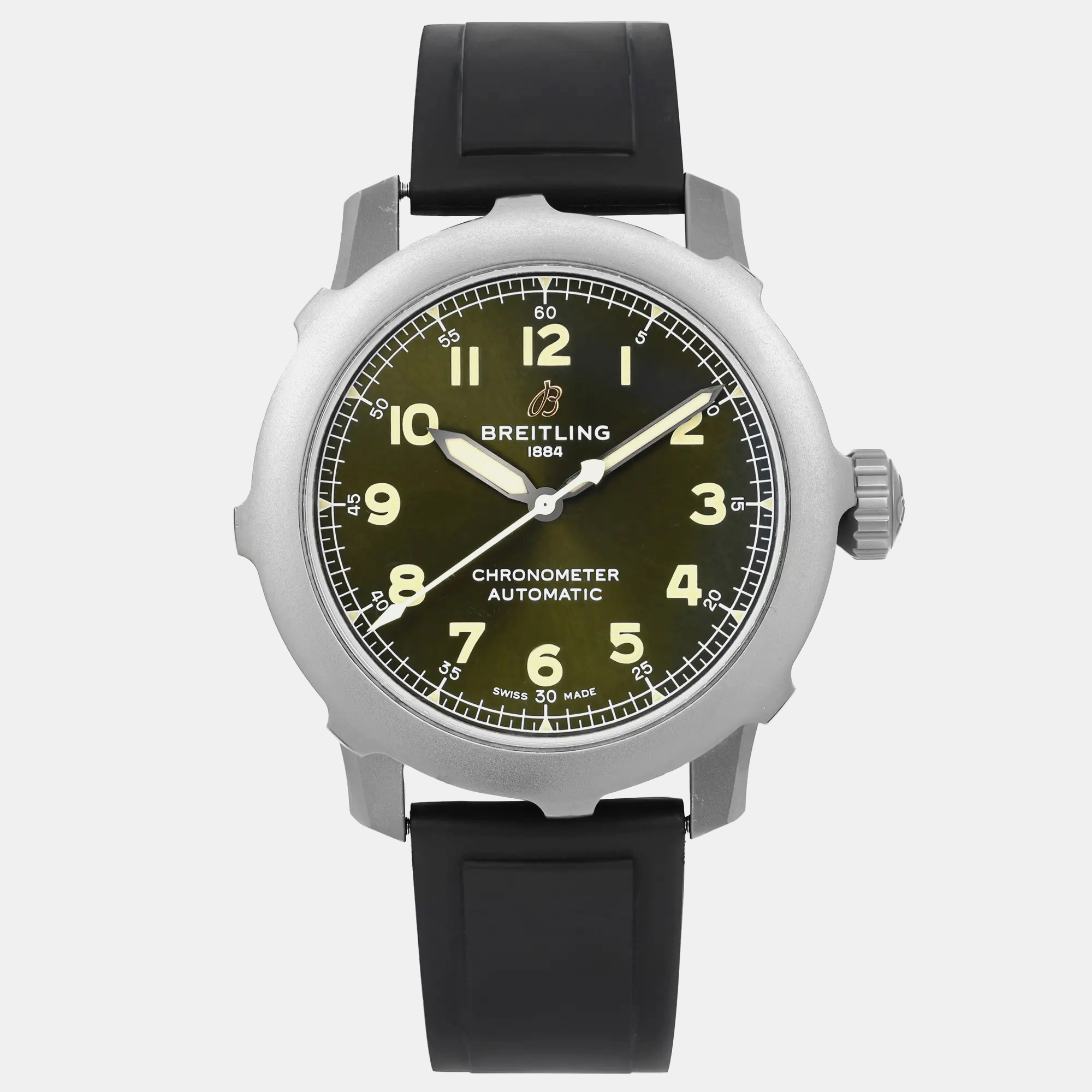 Breitling Green Titanium Navitimer EB2040 Automatic Men's Wristwatch 46 mm
Breitling Green Titanium Navitimer EB2040 Automatic Men's Wristwatch 46 mm