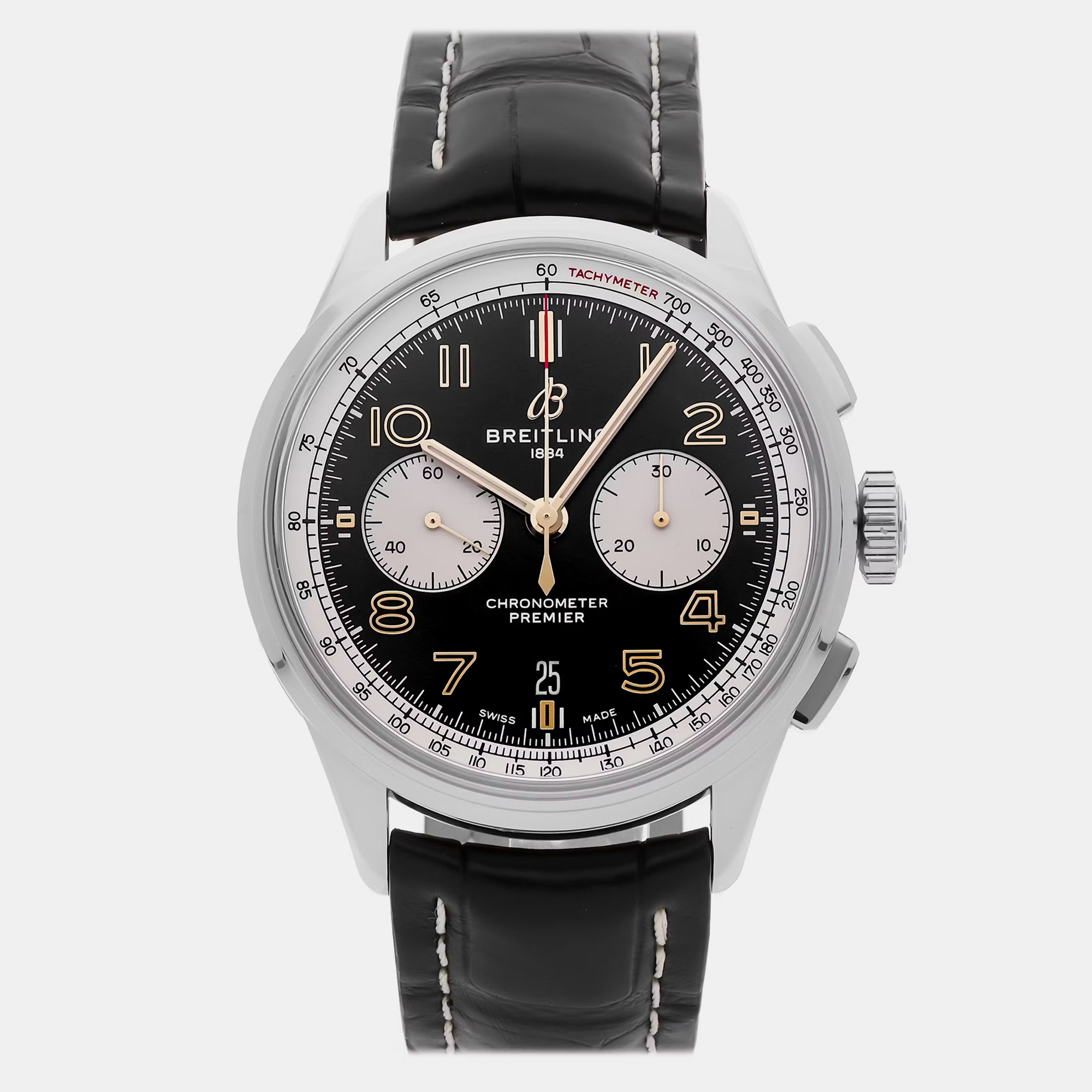 Pre-Owned Breitling Premier B01 Chronograph Norton Edition AB0118A21B1X2 42 mm, Black
Pre-Owned Breitling Premier B01 Chronograph Norton Edition AB0118A21B1X2 42 mm, Black