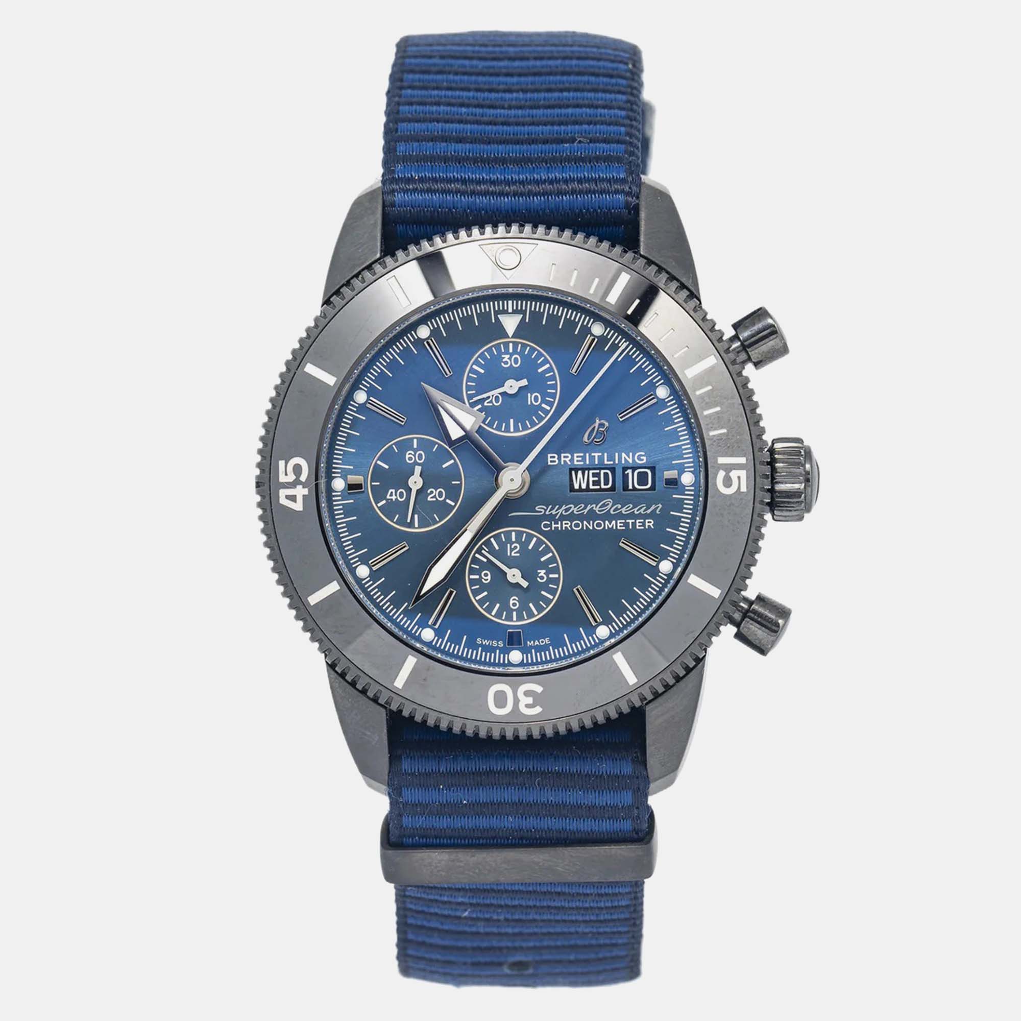 Breitling Superocean Heritage Outerknown M13313 Automatic Blue Stainless Steel Men's Wristwatch 44 mm
Breitling Superocean Heritage Outerknown M13313 Automatic Blue Stainless Steel Men's Wristwatch 44 mm