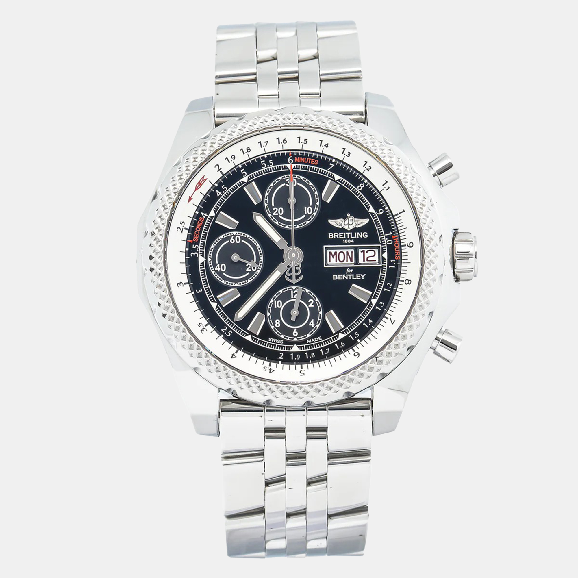 Breitling Bentley A13365 Automatic Black Stainless Steel Men's Wristwatch
Breitling Bentley A13365 Automatic Black Stainless Steel Men's Wristwatch