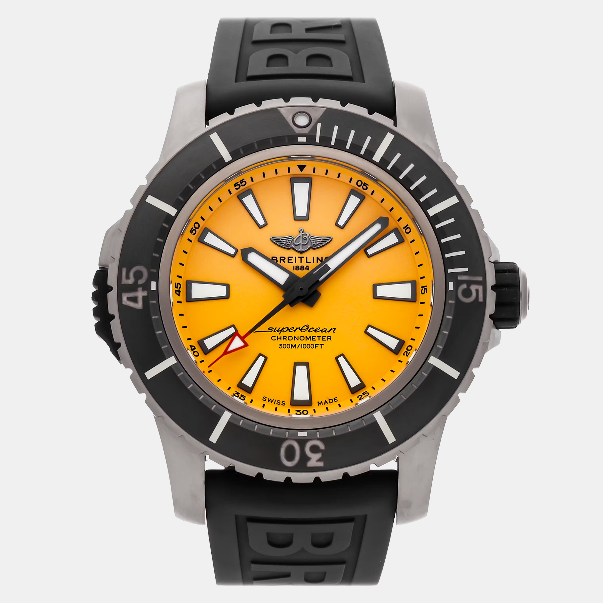 Pre-Owned Breitling Superocean E17369241I1S1, Yellow
Pre-Owned Breitling Superocean E17369241I1S1, Yellow
