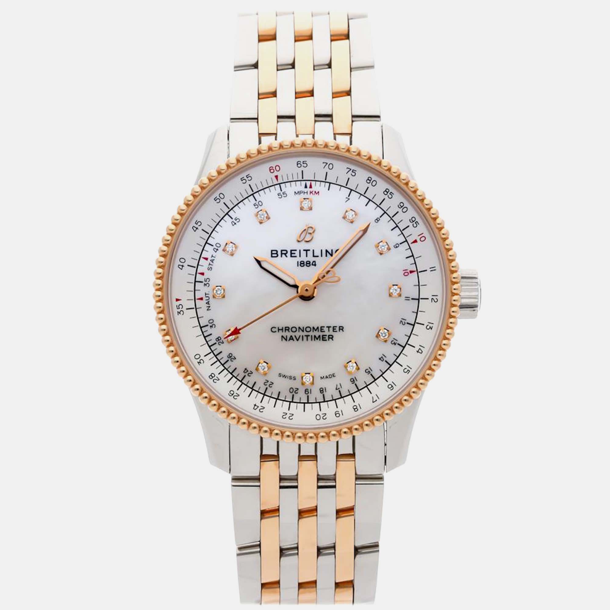 Pre-Owned Breitling Navitimer U17395211A1U1, White
Pre-Owned Breitling Navitimer U17395211A1U1, White