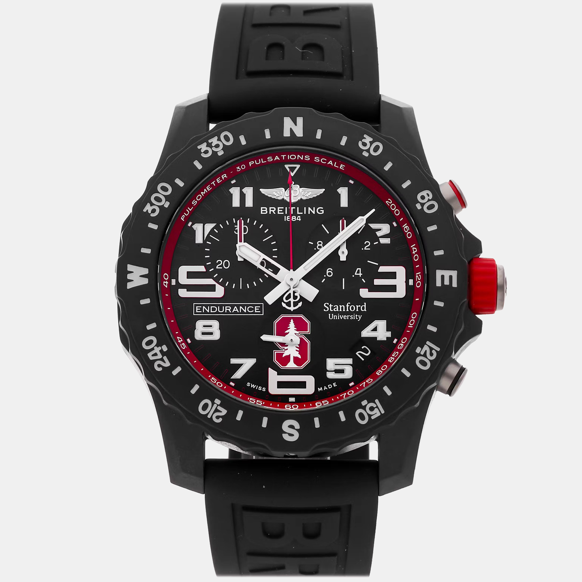 Breitling Endurance Pro X823109C1B1S1 Manual Winding Silver Dial 18k White Gold Women's Wristwatch 34mm, Black
Breitling Endurance Pro X823109C1B1S1 Manual Winding Silver Dial 18k White Gold Women's Wristwatch 34mm, Black