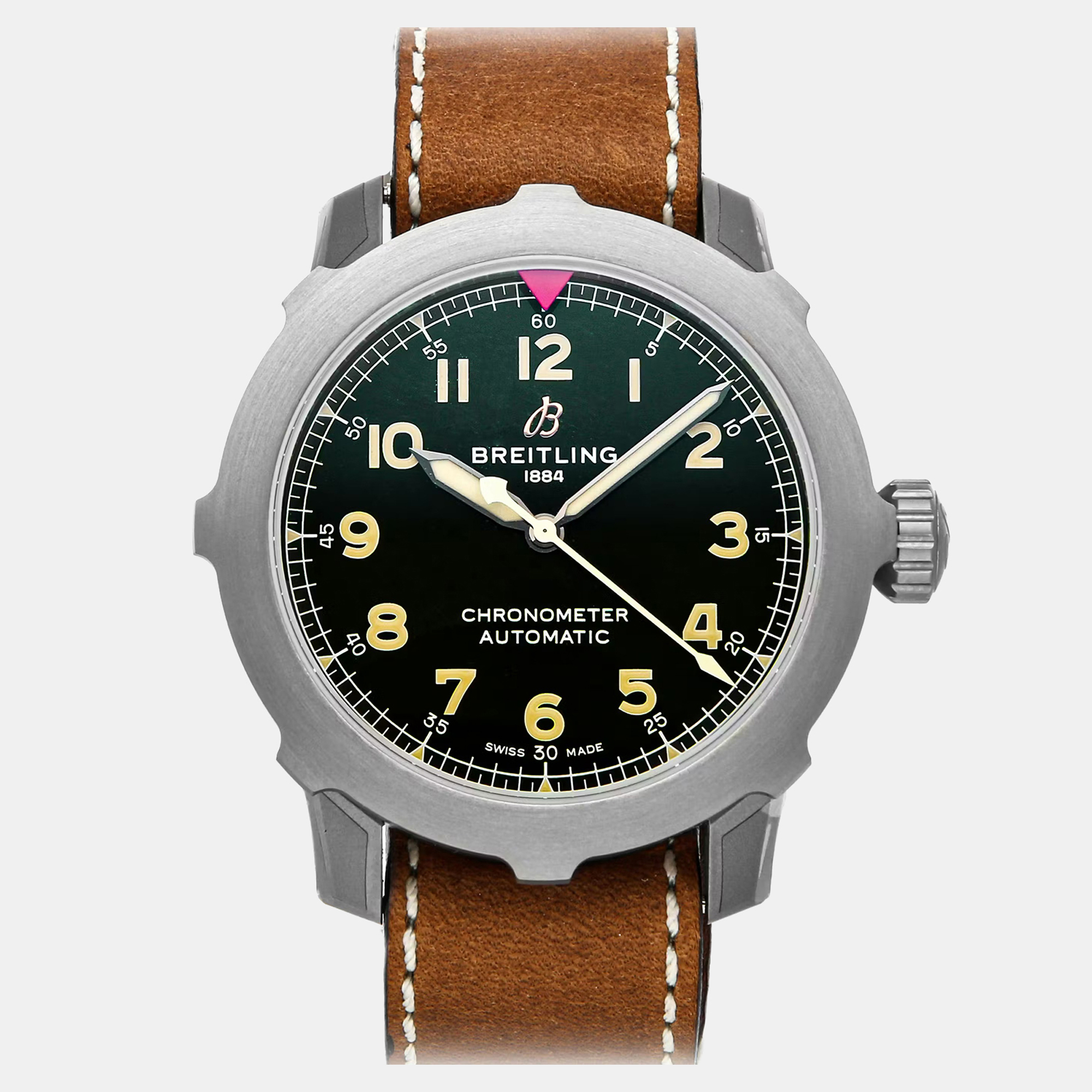 Pre-Owned Breitling Aviator Super 8 B20 EB2040101L1X1, Black
Pre-Owned Breitling Aviator Super 8 B20 EB2040101L1X1, Black