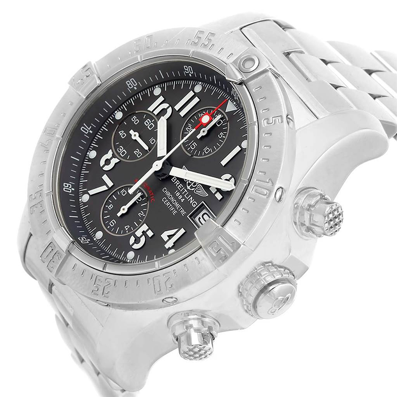 Breitling Black Stainless Steel Aeromarine Avenger Skyland A13380 Men's Wristwatch, Grey
Breitling Black Stainless Steel Aeromarine Avenger Skyland A13380 Men's Wristwatch, Grey