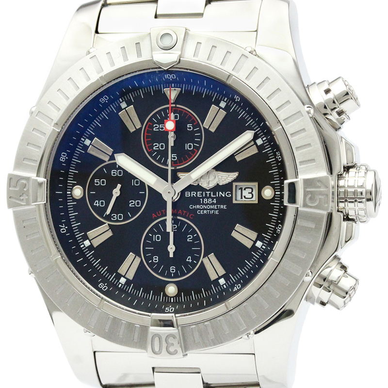 Breitling Black Stainless Steel Super Avenger Chronograph A13370 Men's Wristwatch
Breitling Black Stainless Steel Super Avenger Chronograph A13370 Men's Wristwatch