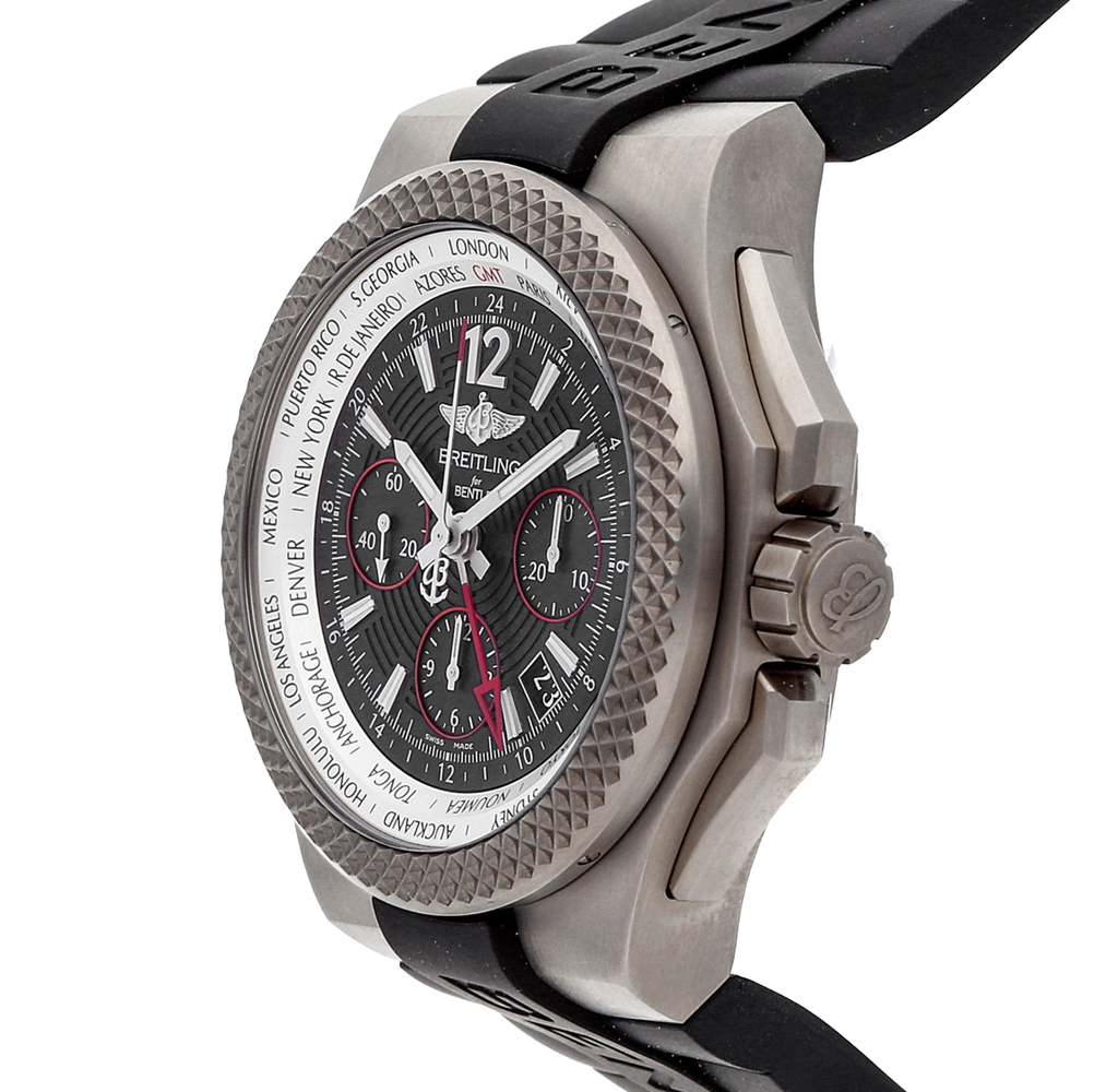 Breitling Black Titanium Bentley GMT B04S EB043335/BD78 Men's Wristwatch
Breitling Black Titanium Bentley GMT B04S EB043335/BD78 Men's Wristwatch