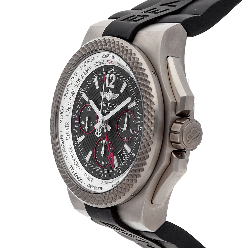 Breitling Black Titanium Bentley GMT Light Body B04S EB043335/BD78 Men's Wristwatch
Breitling Black Titanium Bentley GMT Light Body B04S EB043335/BD78 Men's Wristwatch